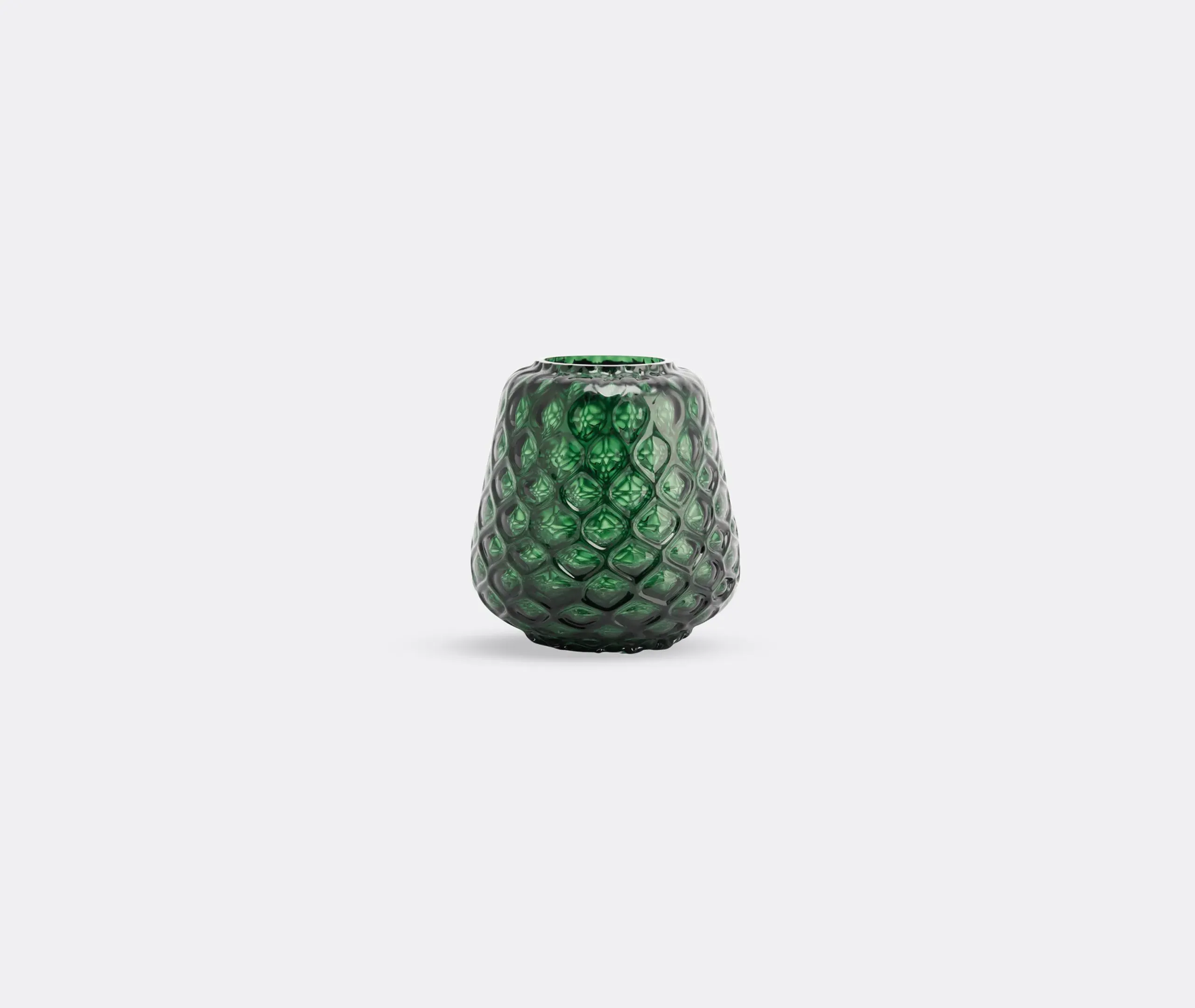 Kuro Prism Small Vase - Moss Green image