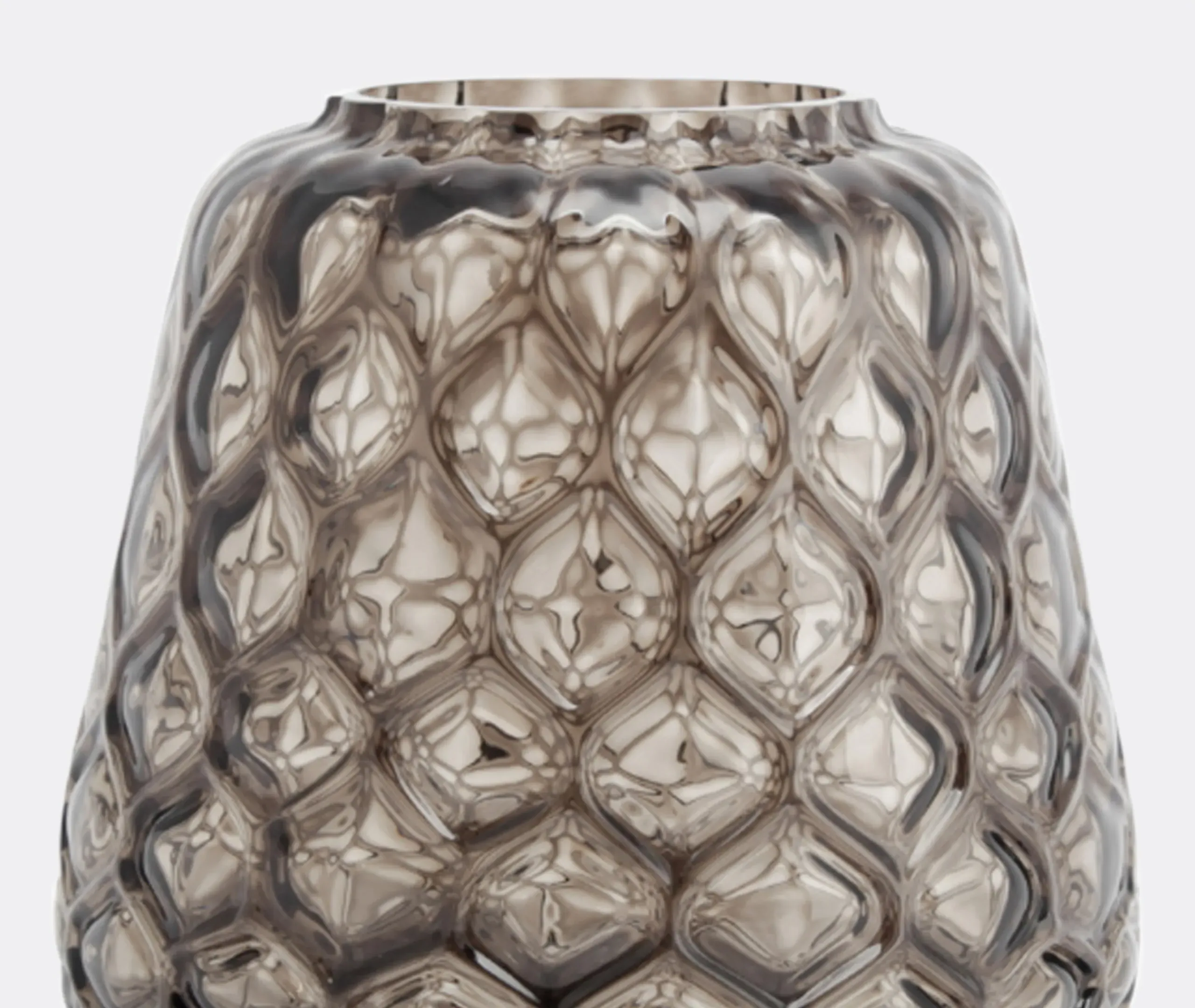 Kuro Prism Small Vase - Smoky Gray