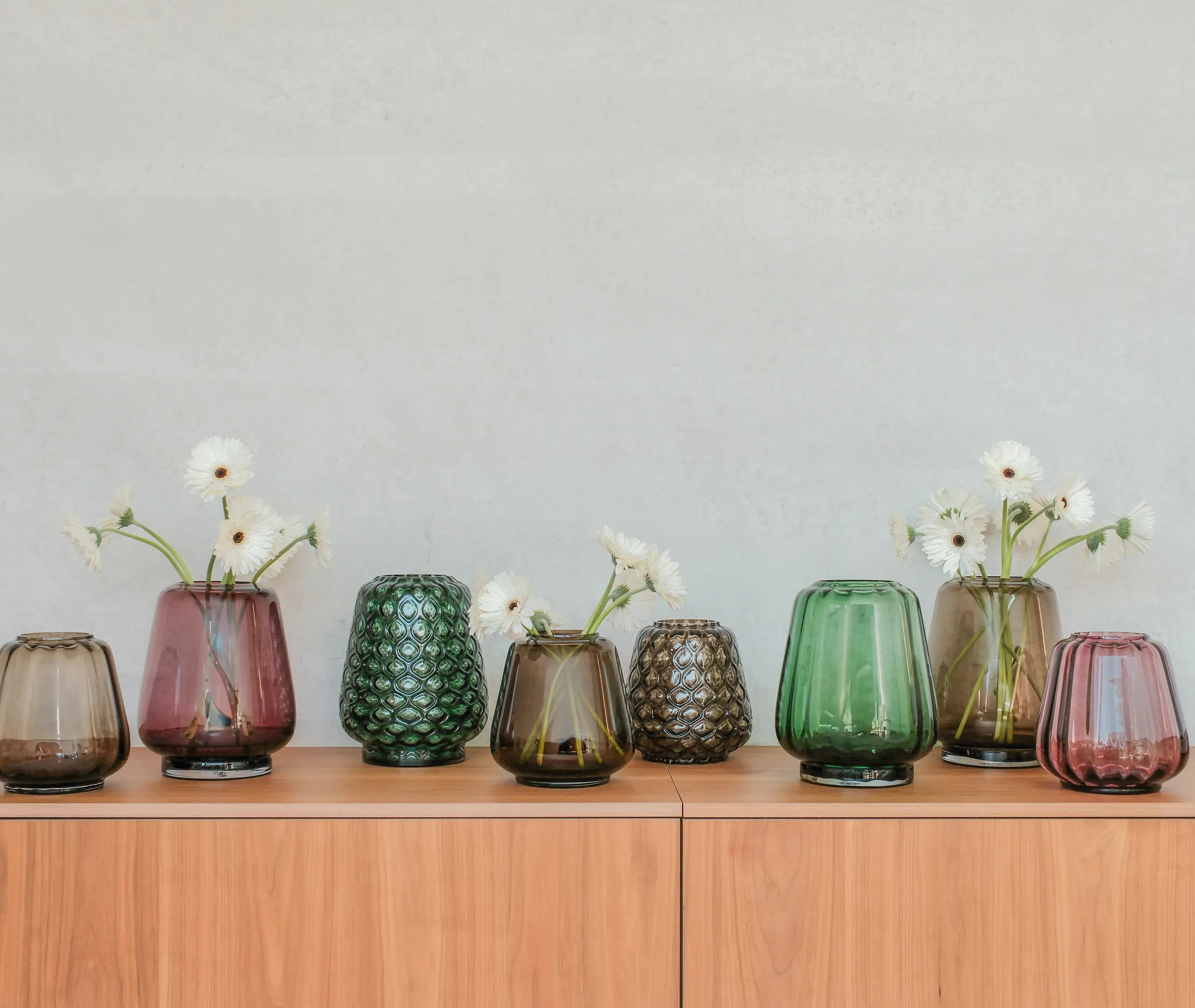 Kuro Prism Small Vase - Smoky Gray