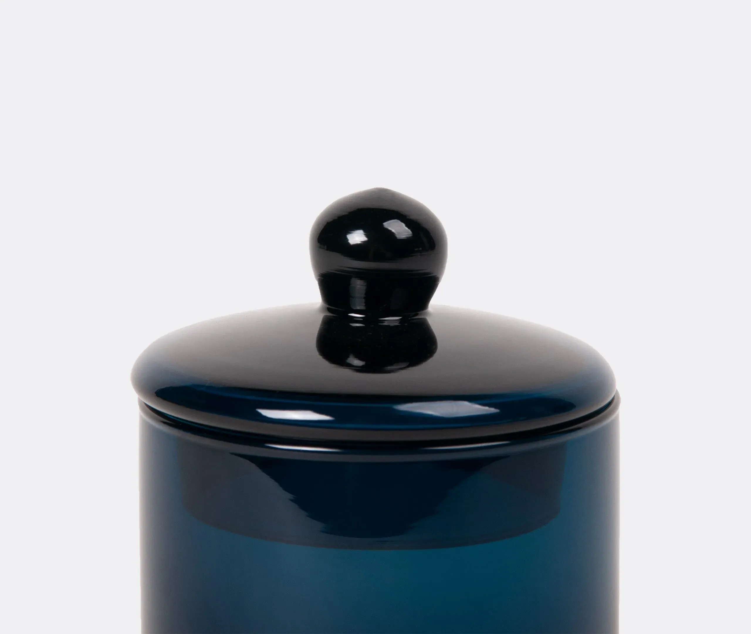 Large Storage Container with Lid - Blue, Glass