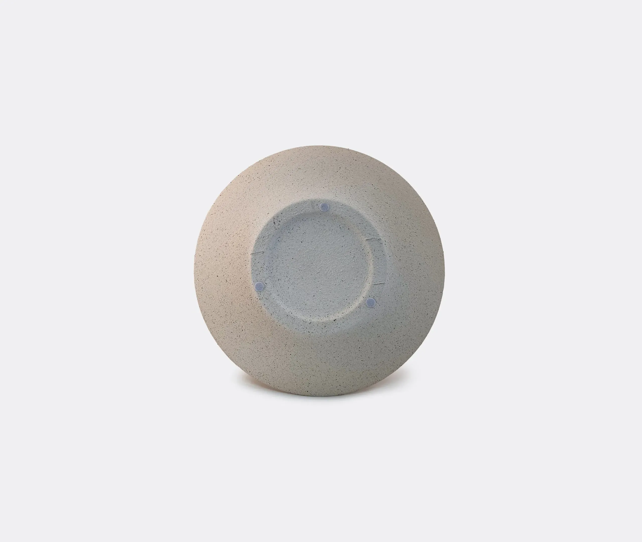Large Vase with Ribbed Neck - White, Stoneware