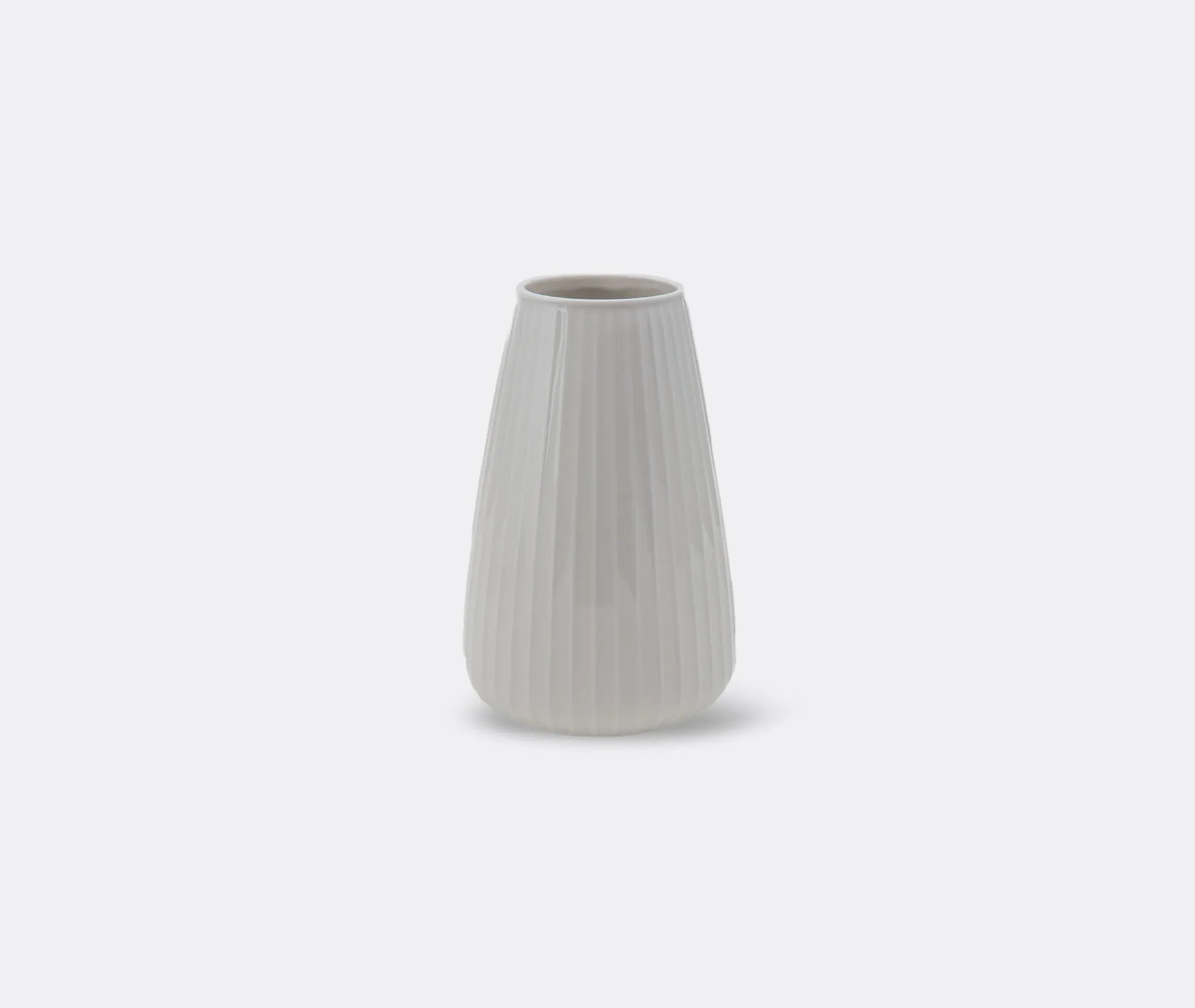 Large Vase with Stripes - Cream, Ceramic