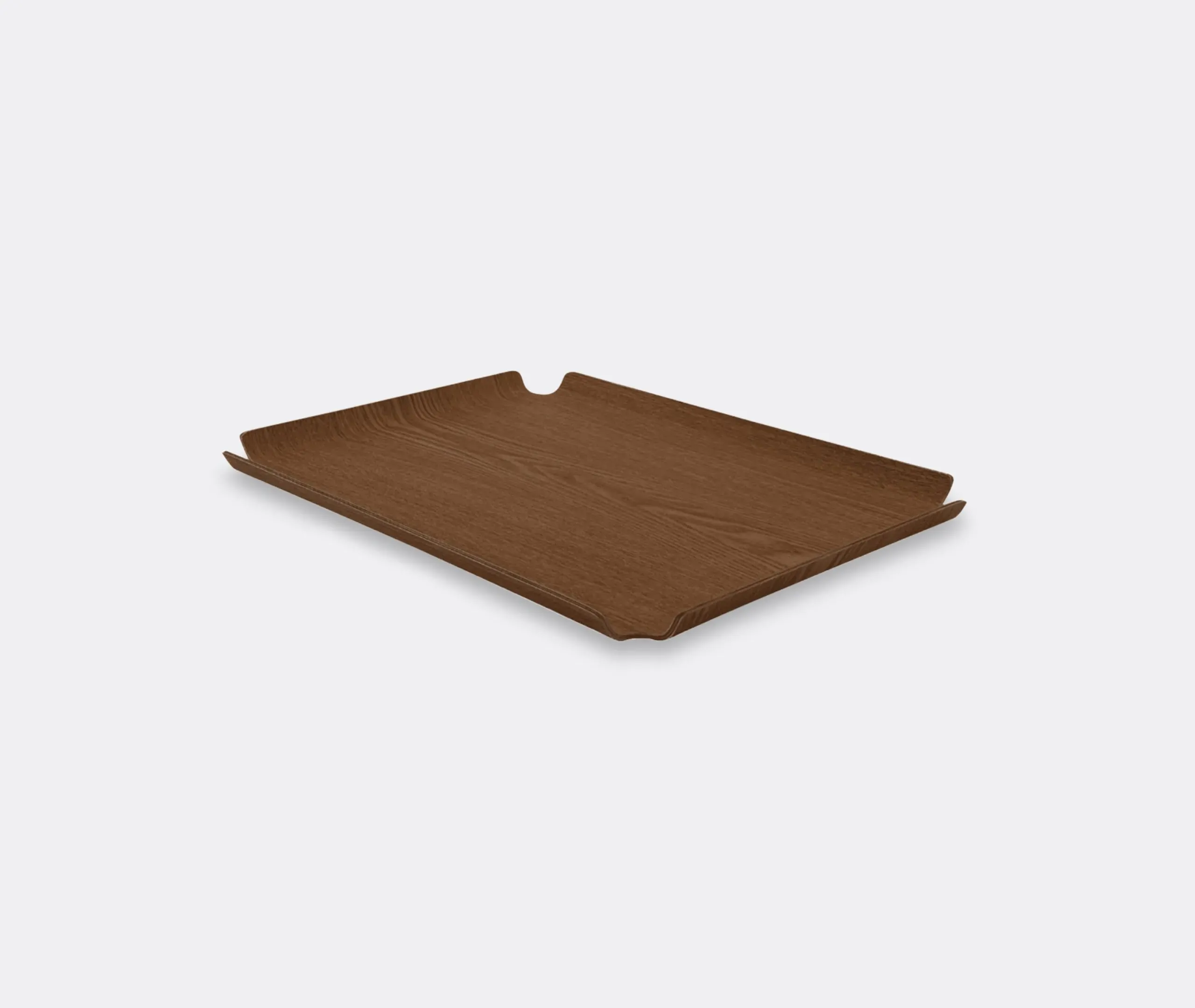 Medium Rectangular Tray with Handles - Walnut image