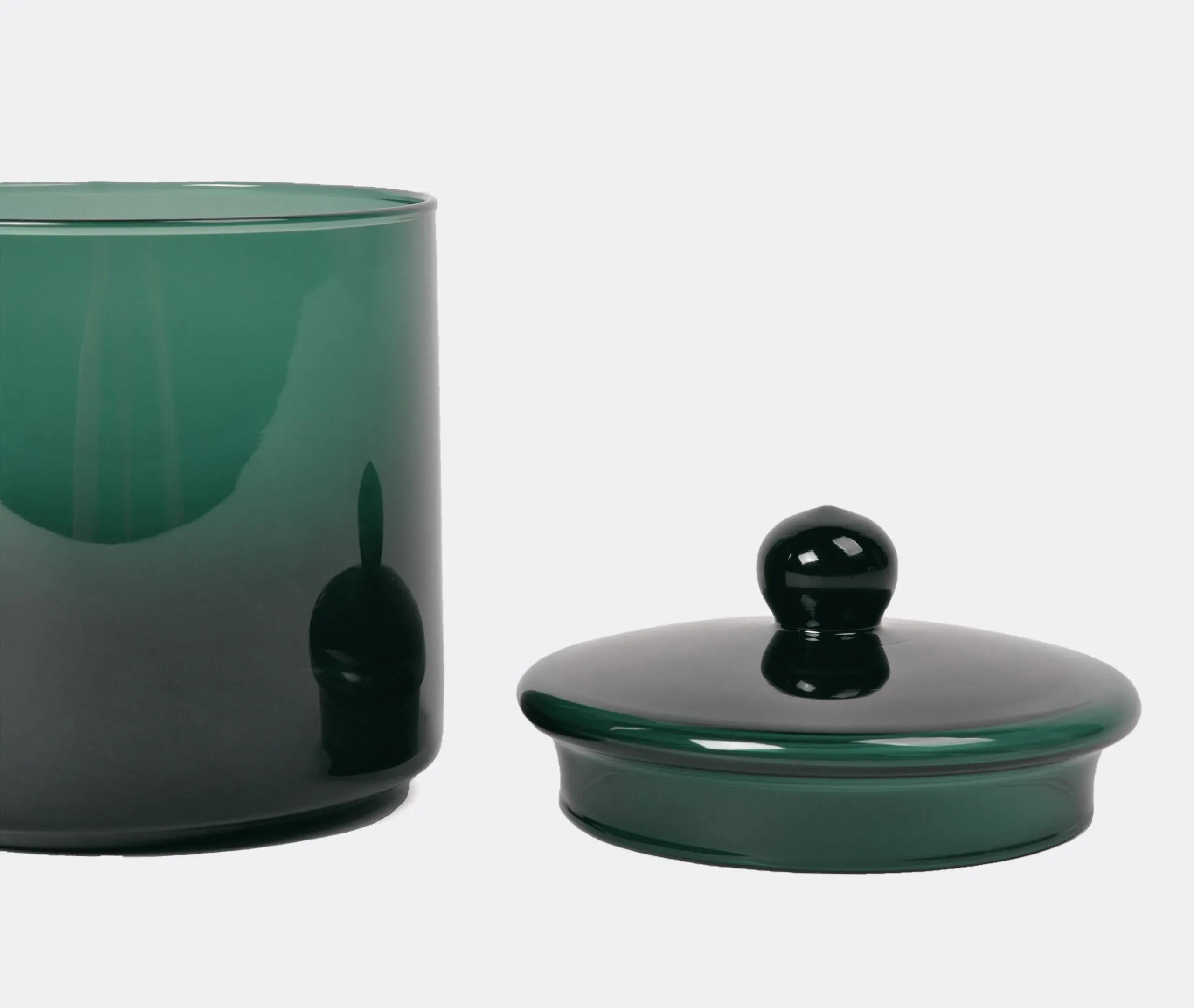 Medium Storage Container with Lid - Green, Glass