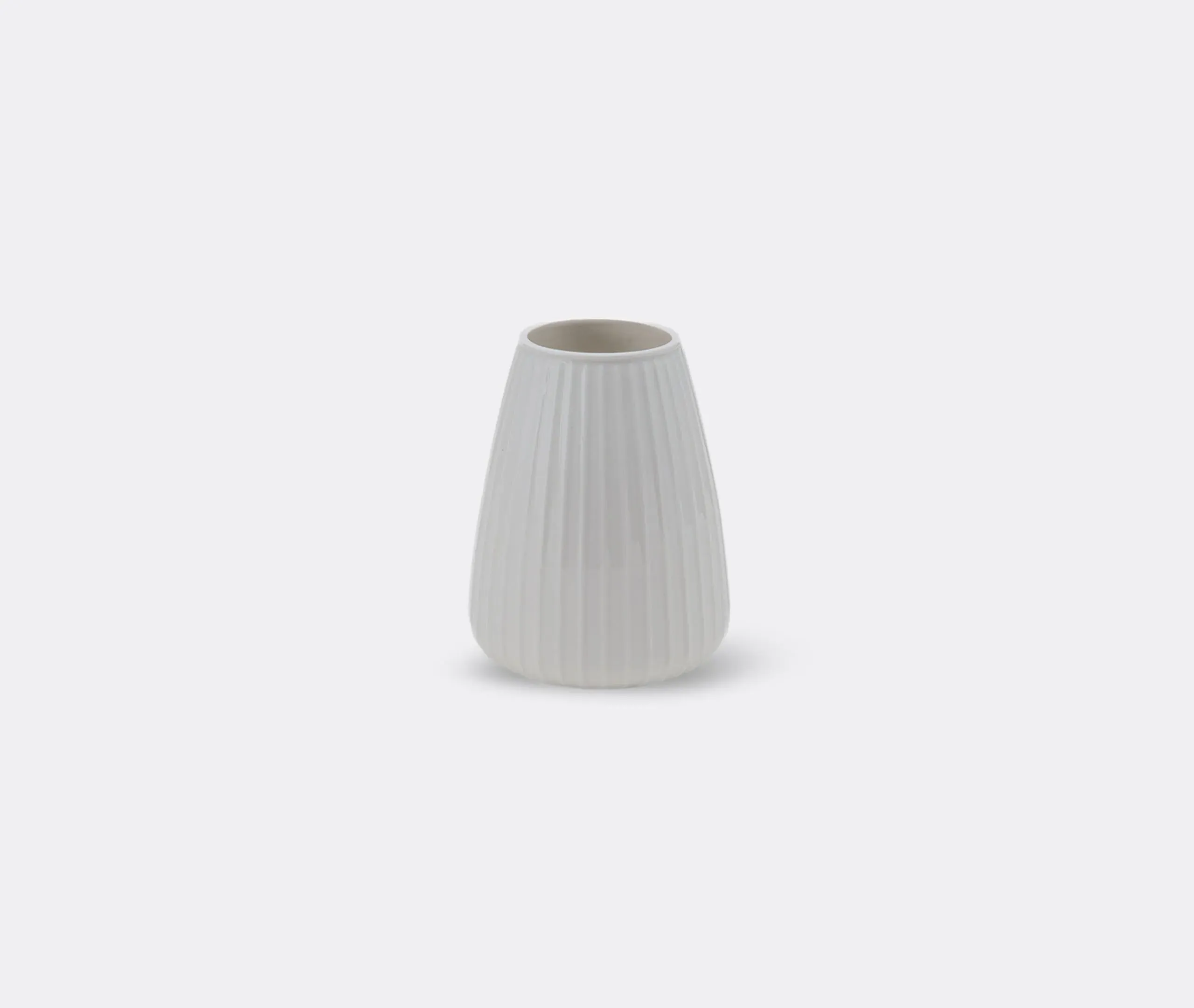 Medium Vase with Stripes - Cream, Ceramic image