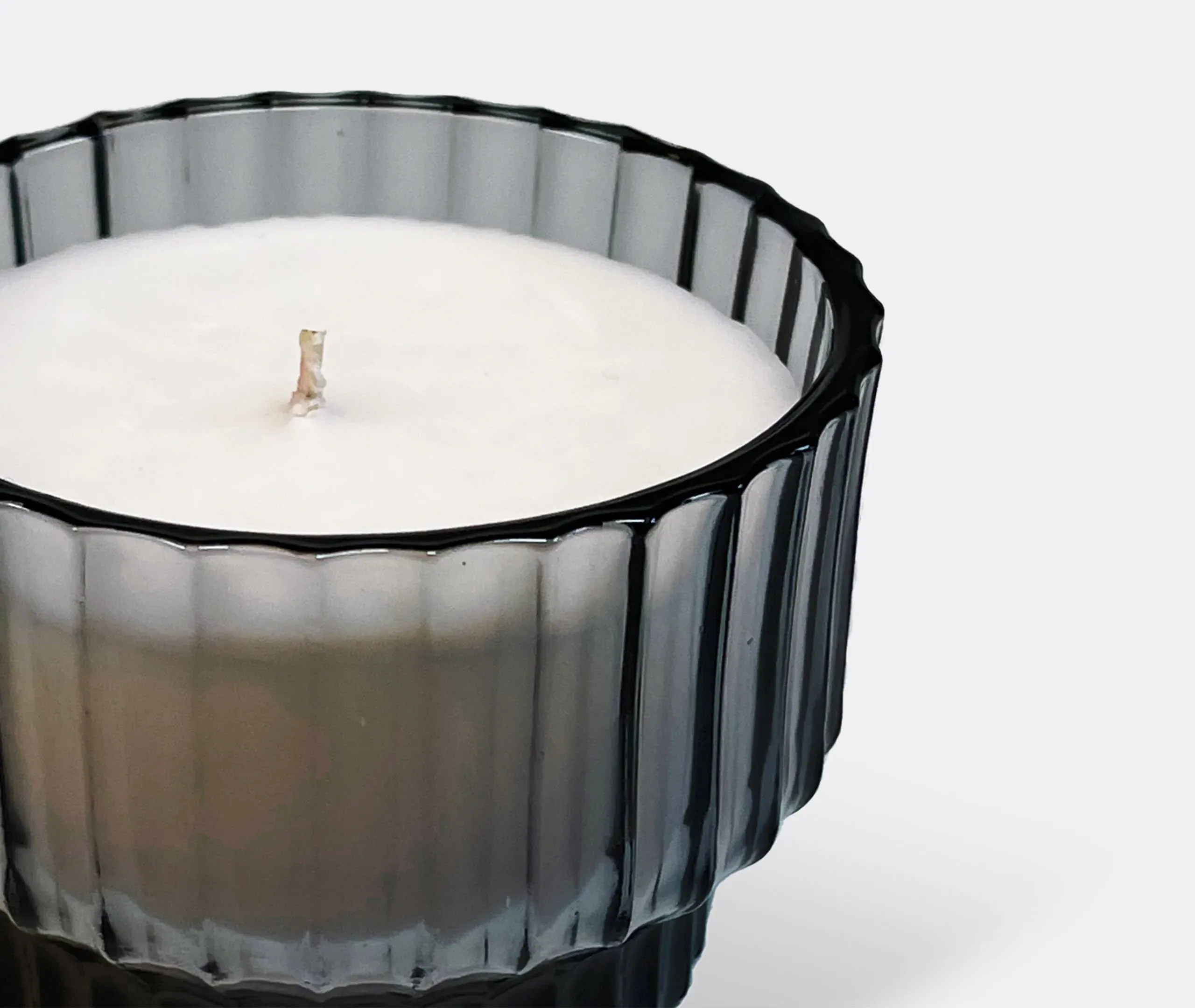 Morning Glow Small Scented Candle - Dark Grey, Glass