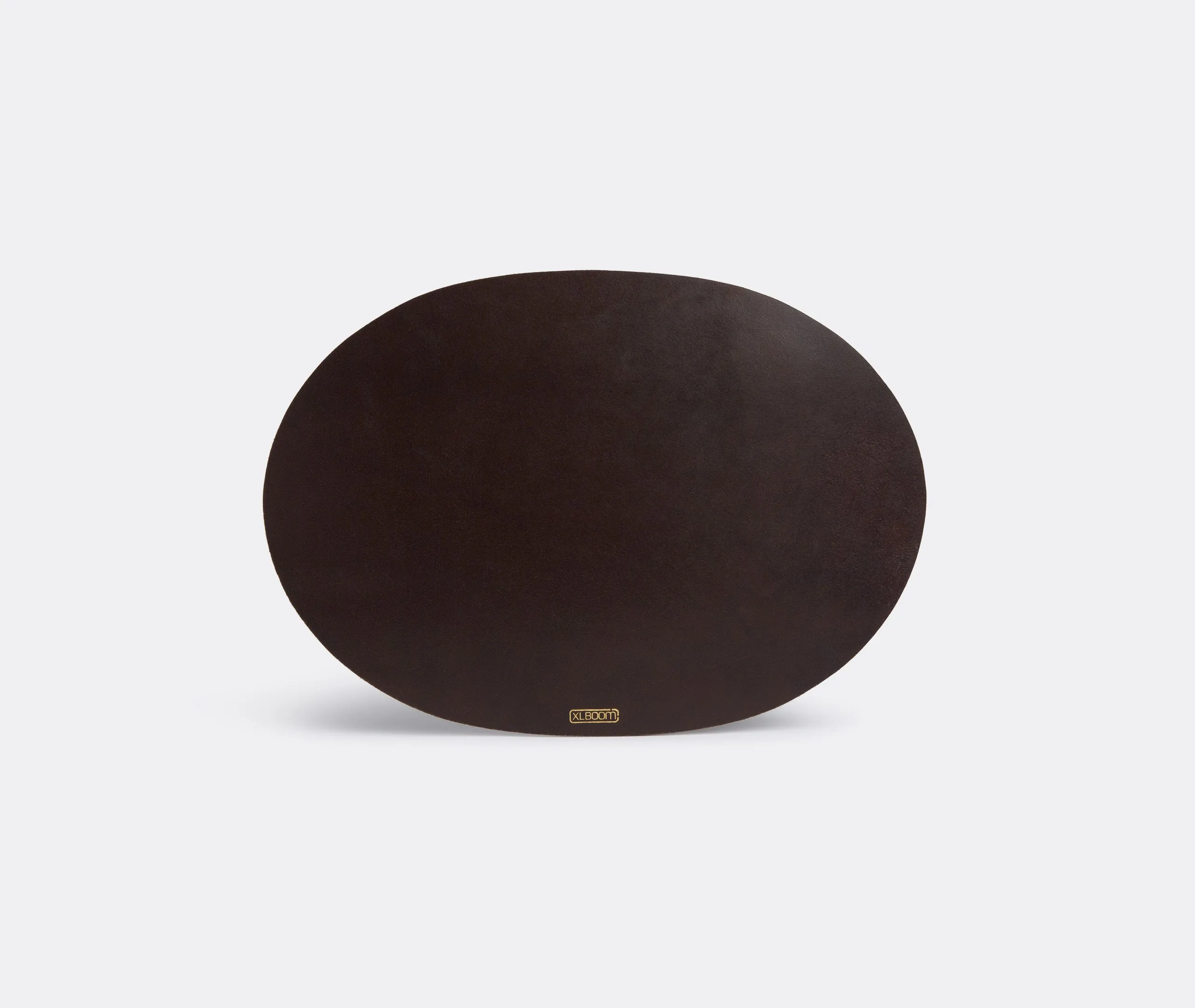Oval Placemat - Dark Brown, Leather image
