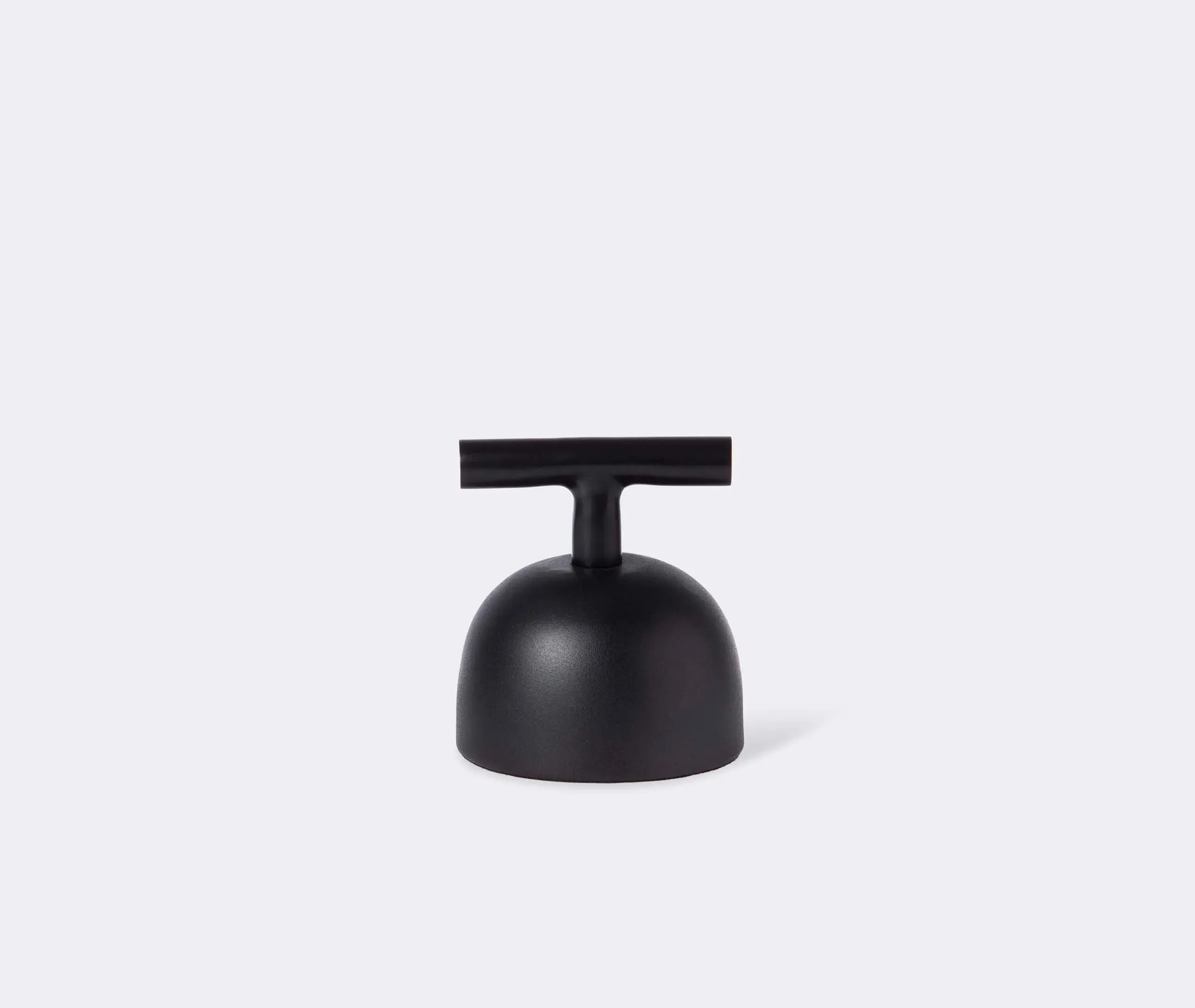 Small Paperweight with Handle - Black, Cast Aluminium