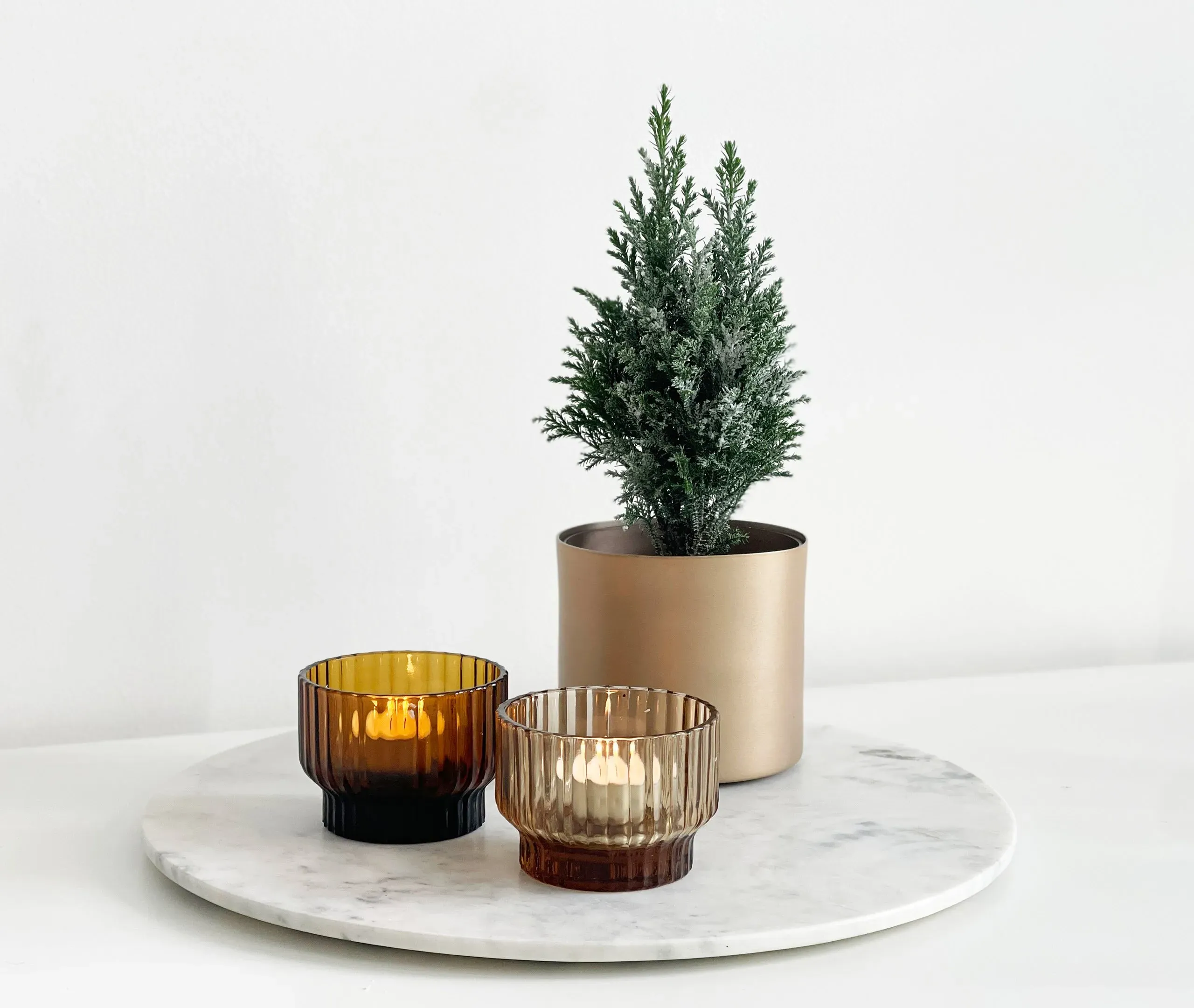 Small Scented Candle - Amber, Glass