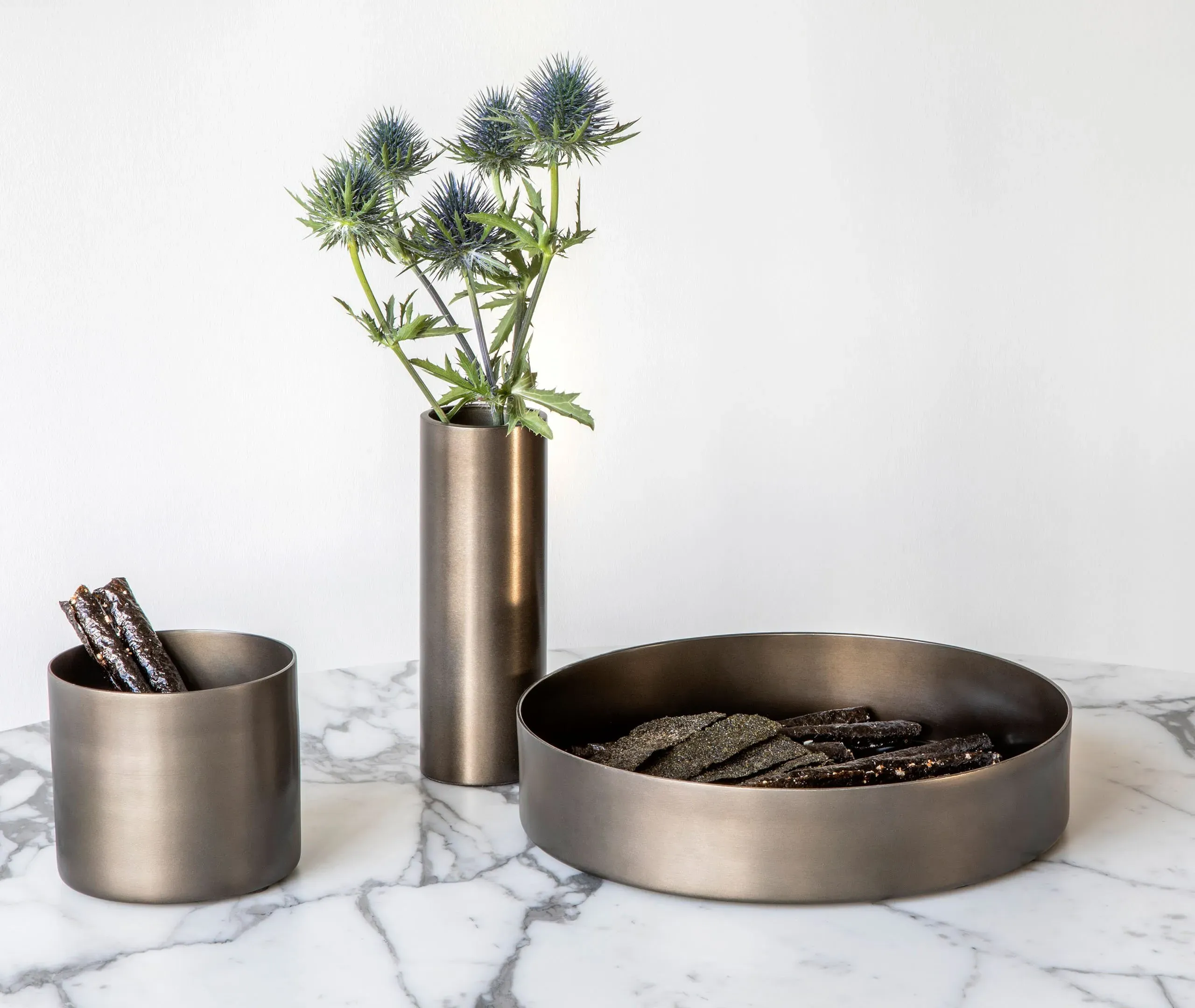 Small Storage Vessel - Matt Black, Aluminium