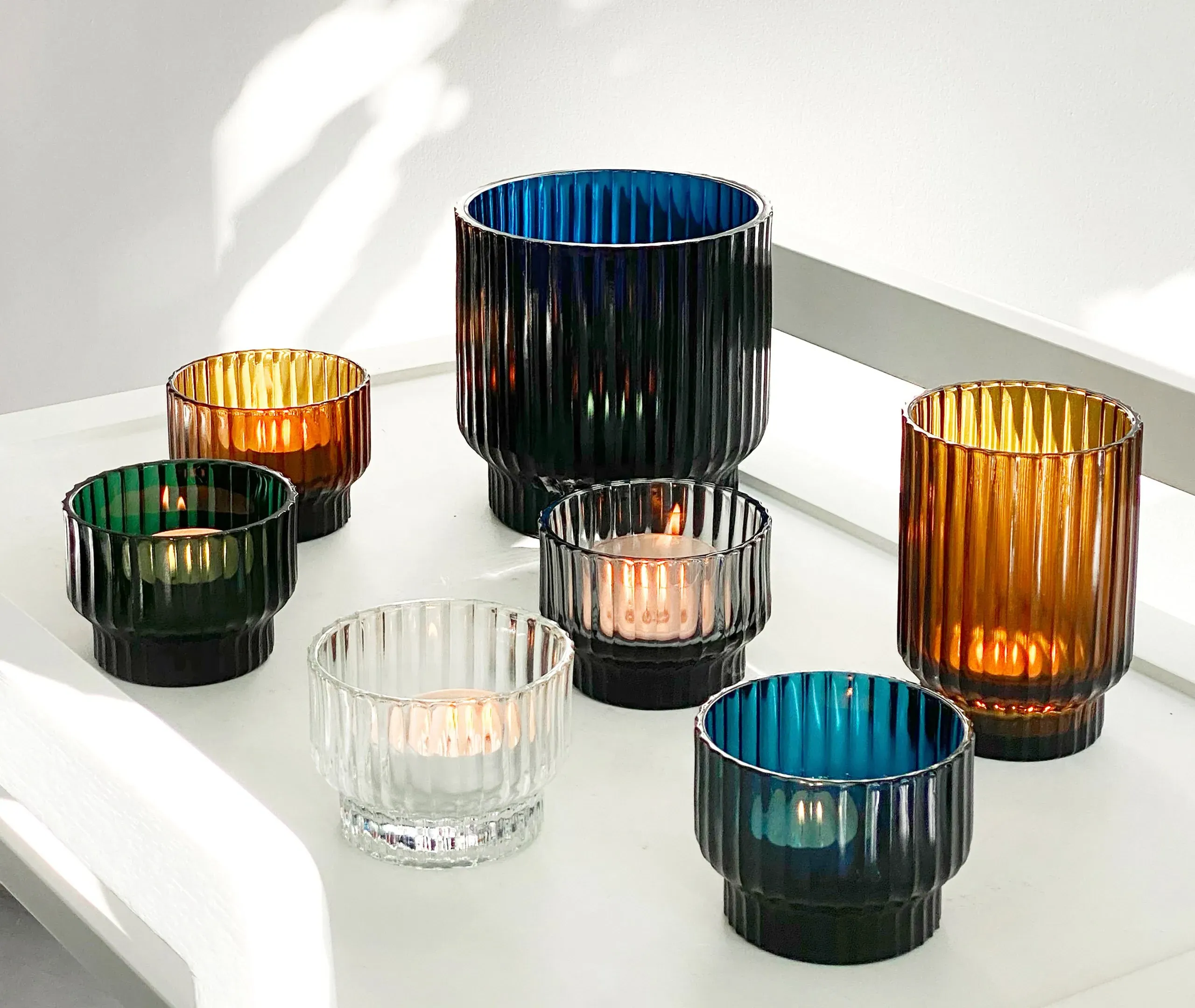 Volta Ocean Bliss Small Scented Candle - Blue, Glass