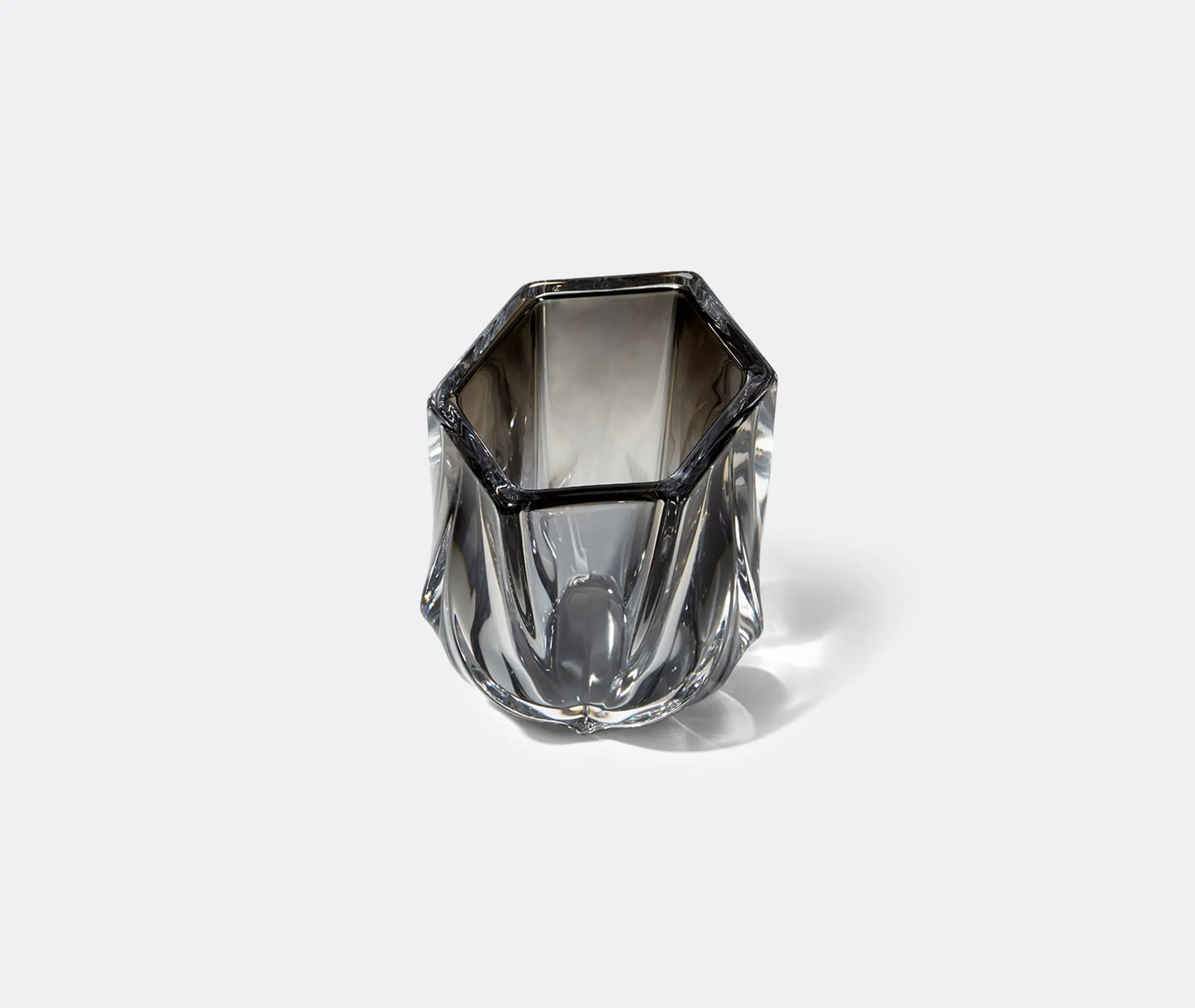 Faceted Tealight Holder - Silver, Glass