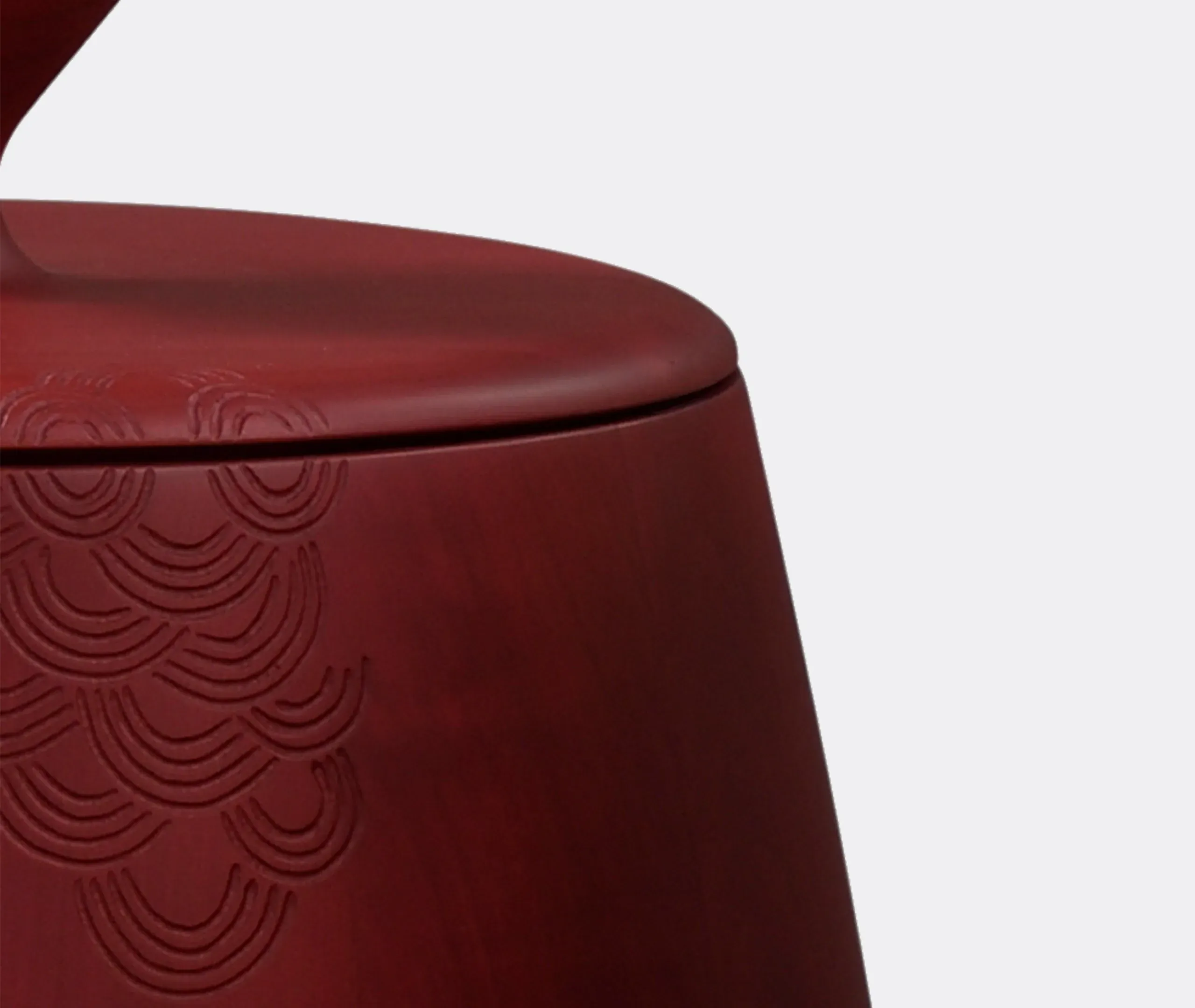 Hide & Seek Medium Container Coffee Table - Burgundy, Maple