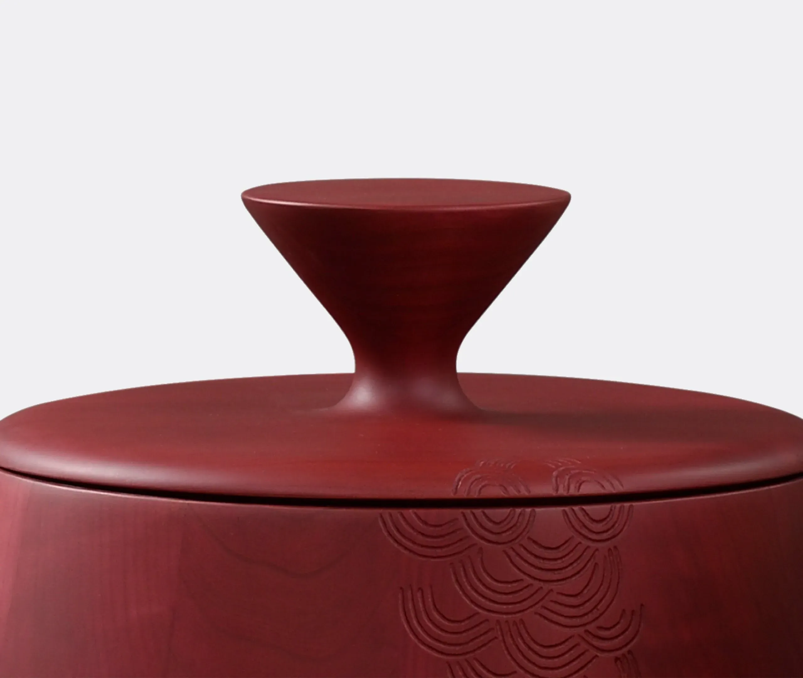 Hide & Seek Medium Container Coffee Table - Burgundy, Maple