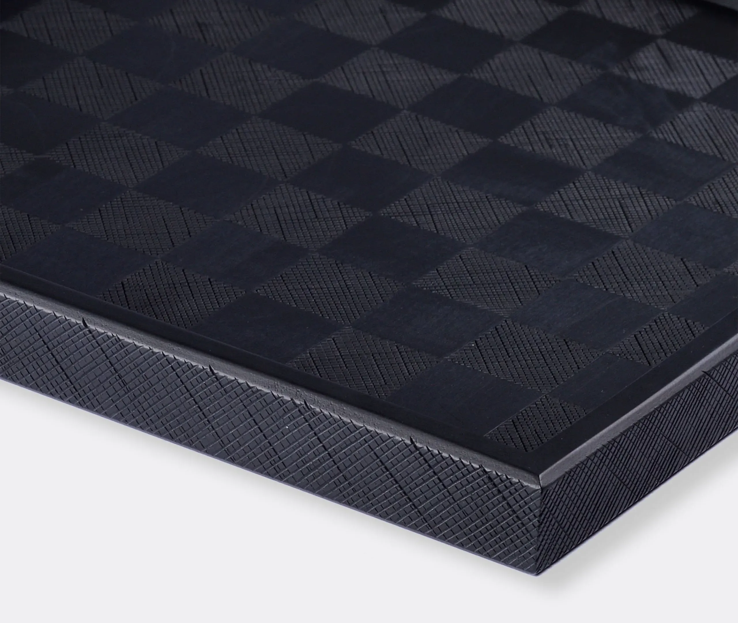 Kioko Serving Tray and Chess Board - Maple, Black Stain