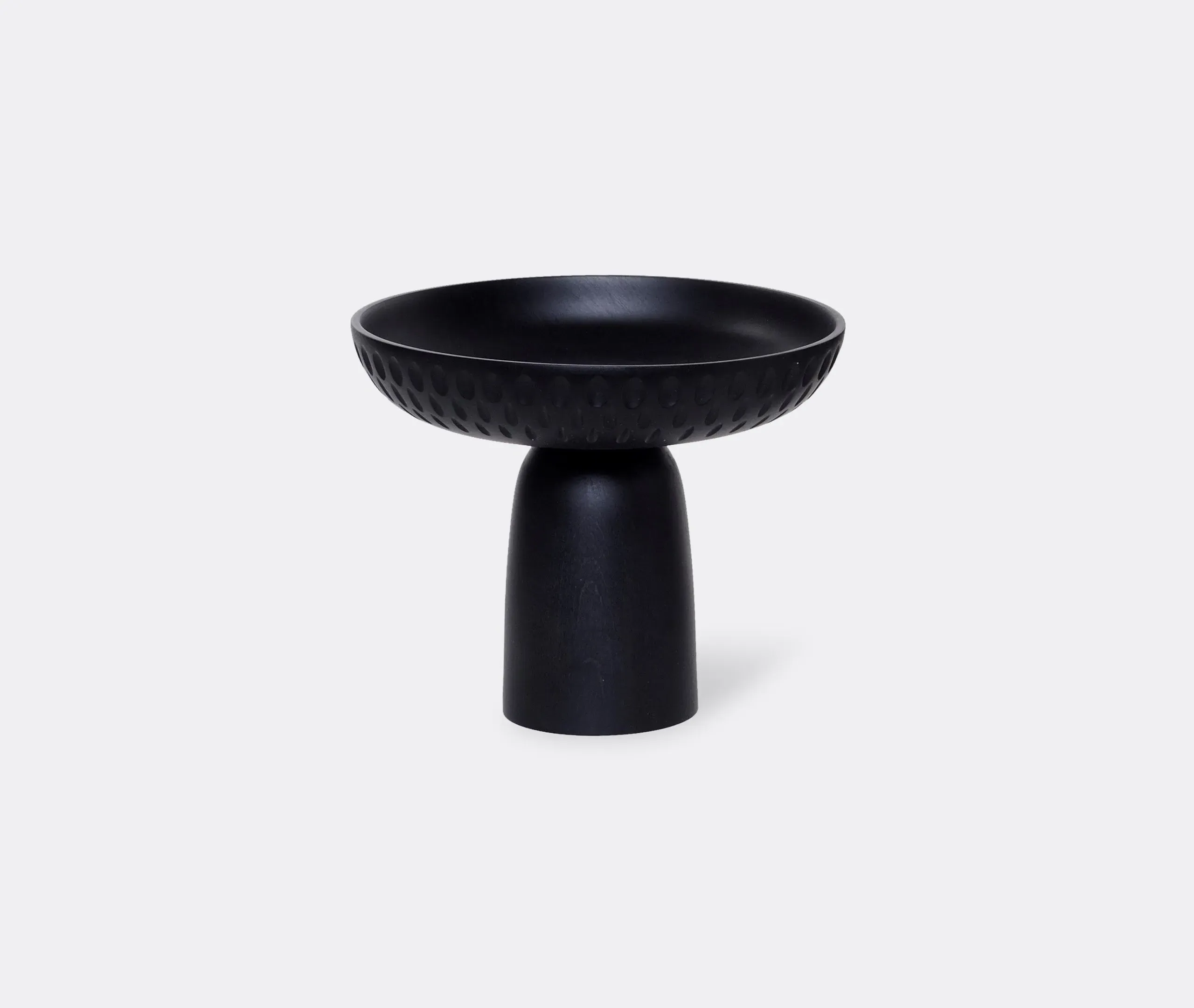 Large Serving Bowl - Black, Maple Wood image