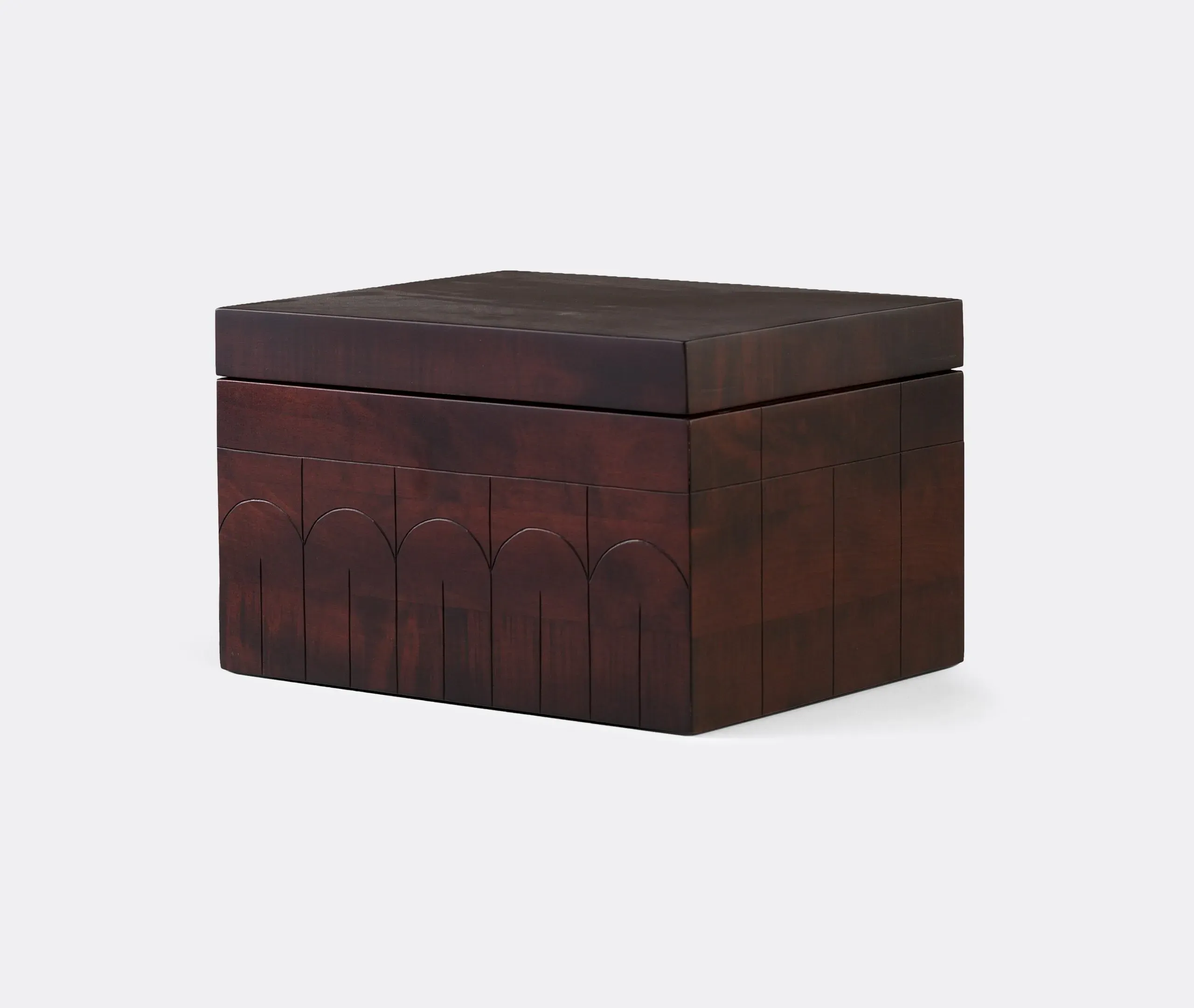 Large Storage Box - Brown, Solid Maple Wood image
