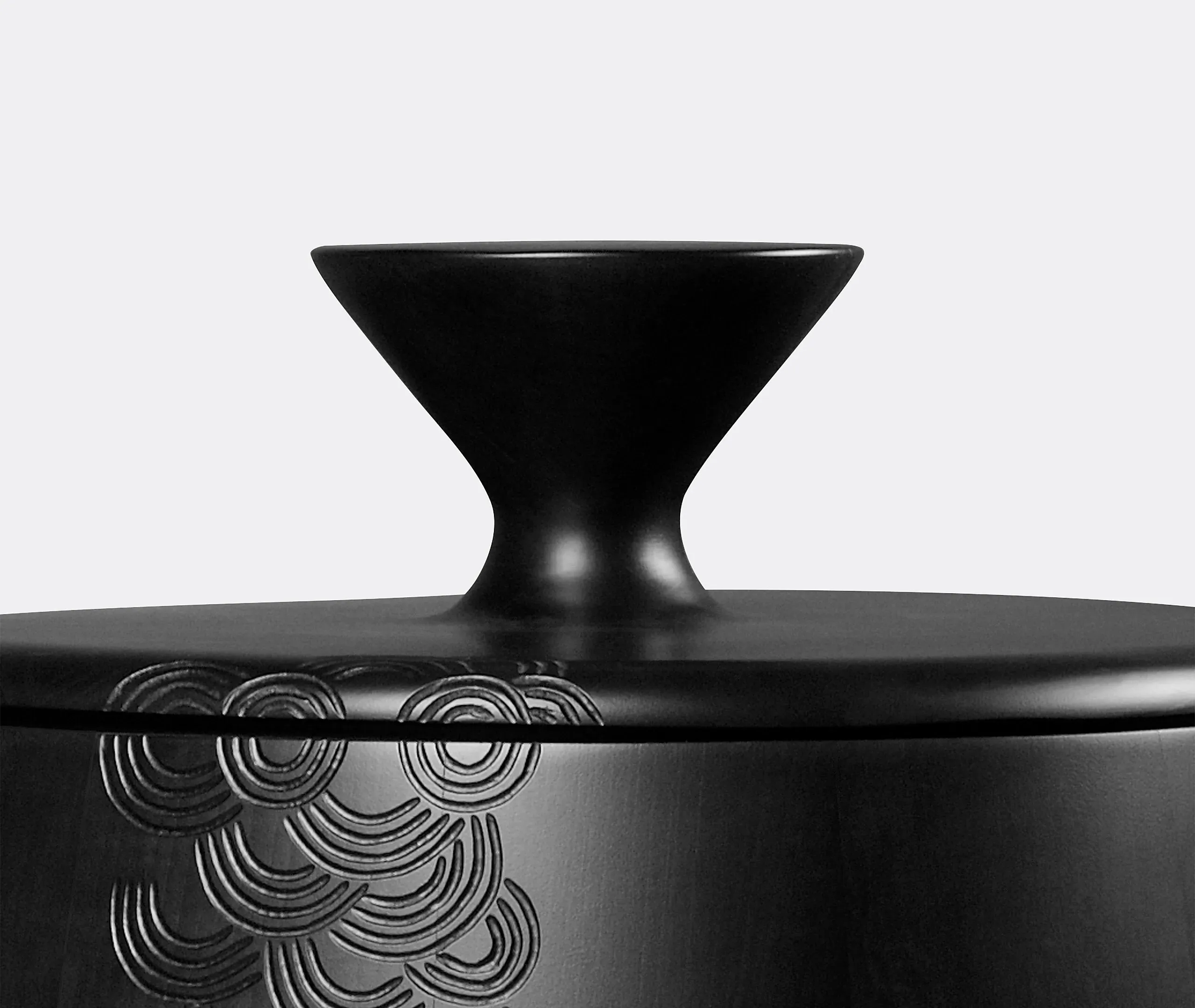 Medium Storage Coffee Table - Black, Maple Wood