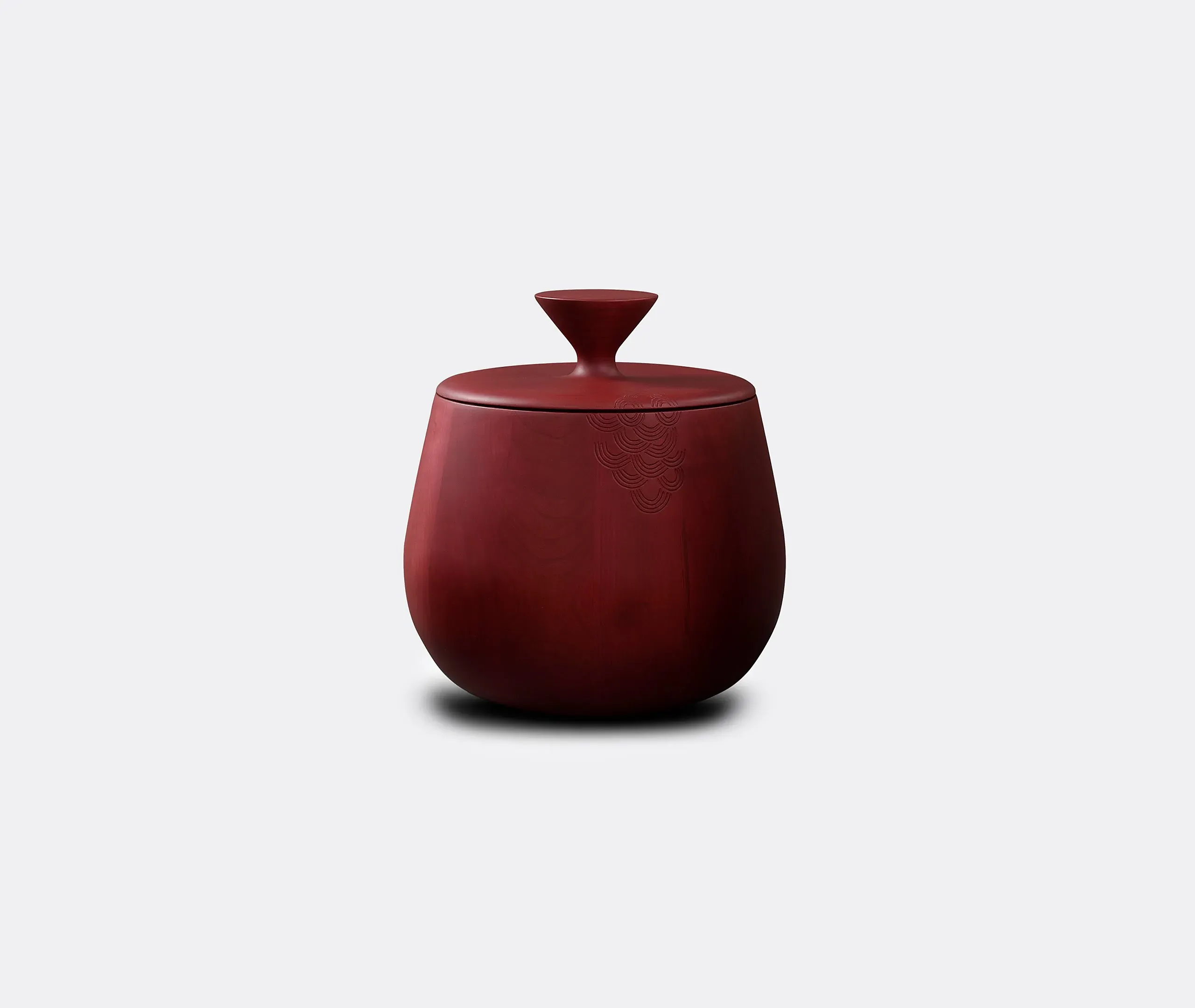 Medium Storage Coffee Table - Burgundy, Maple