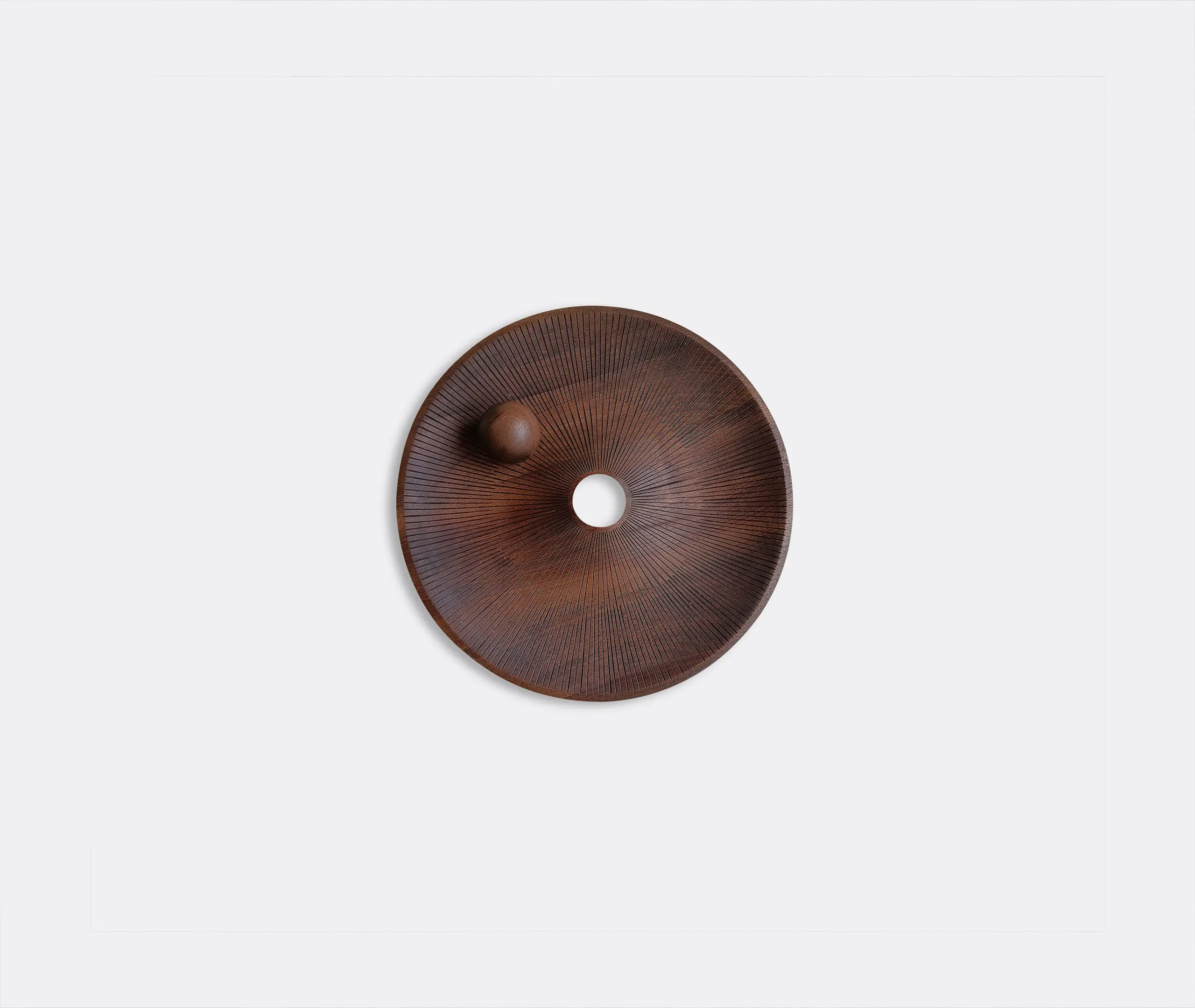 Saturn Decorative Bowl with Ball - Brown, Walnut alternate view