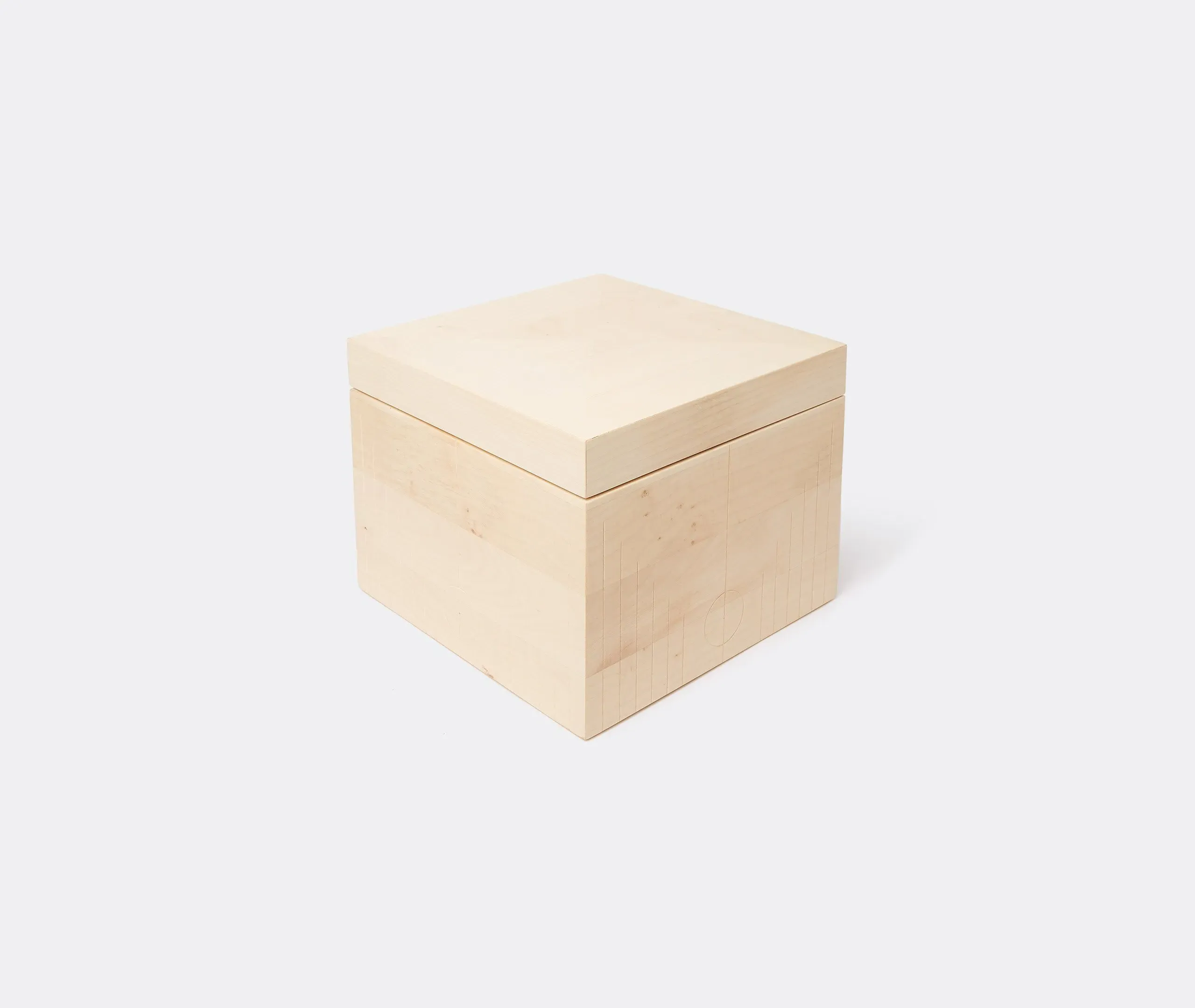 Small Storage Box - Beige, Maple Wood