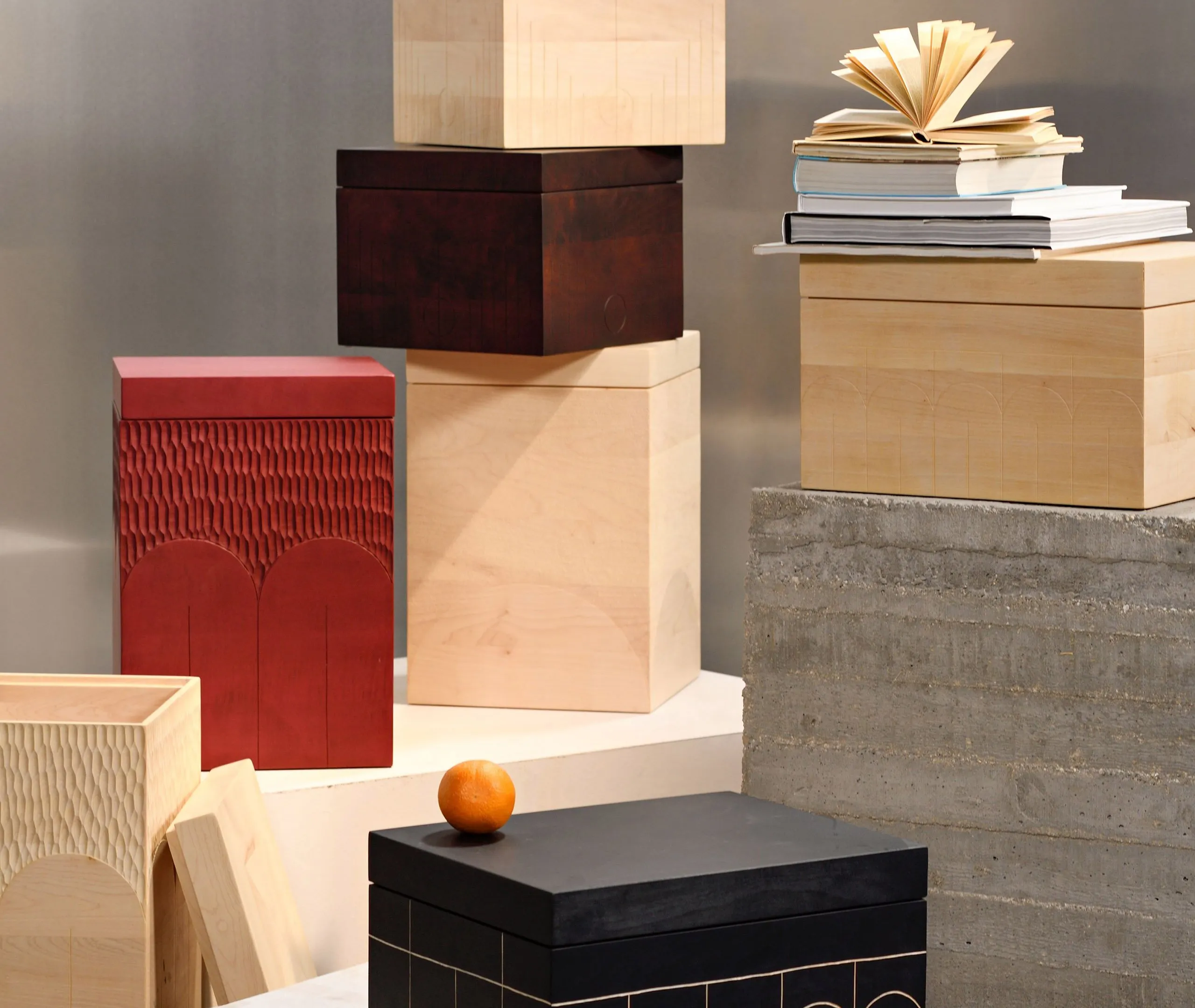 Small Storage Box - Brown, Maple Wood