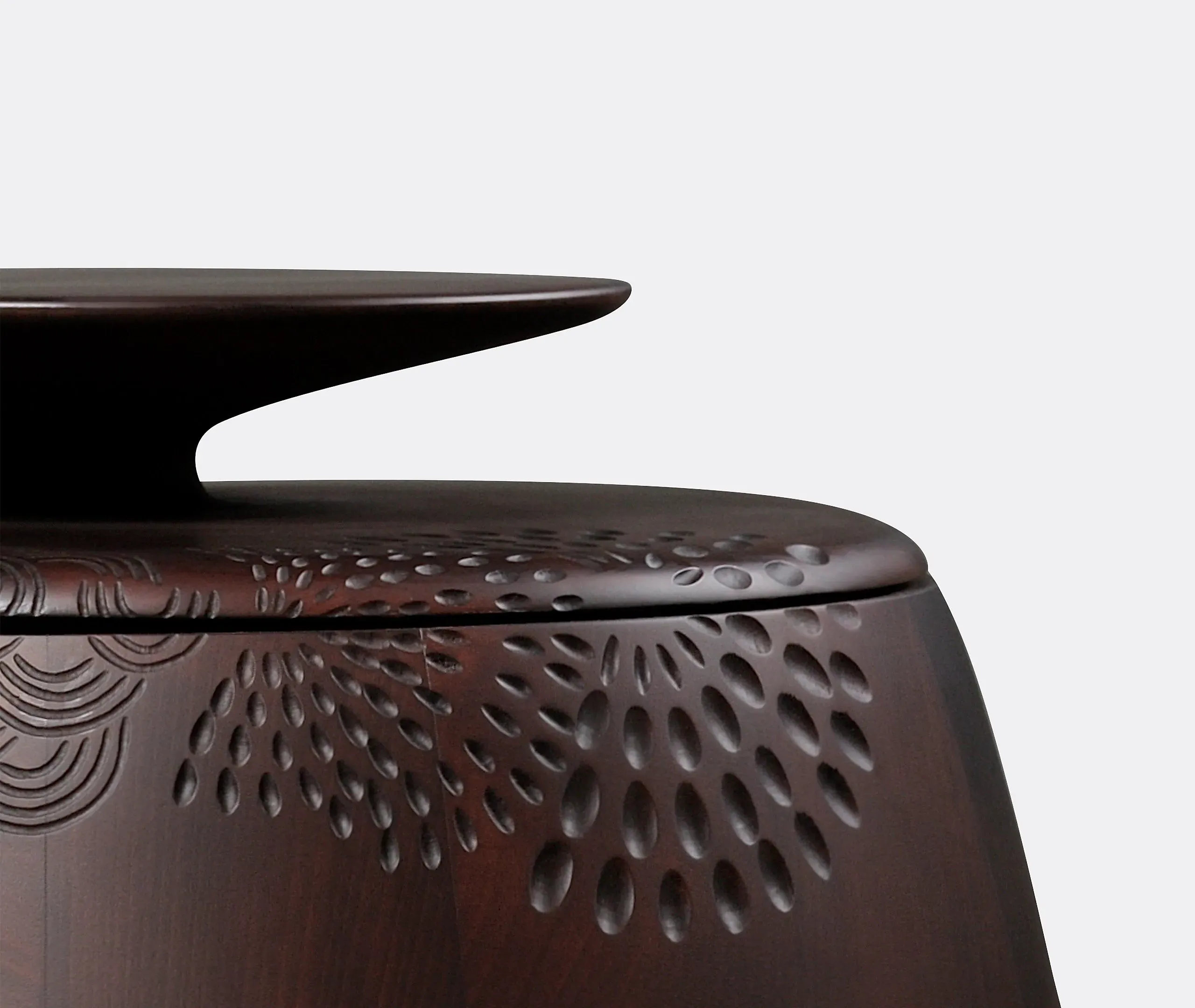 Small Storage Coffee Table - Wenge, Maple Wood