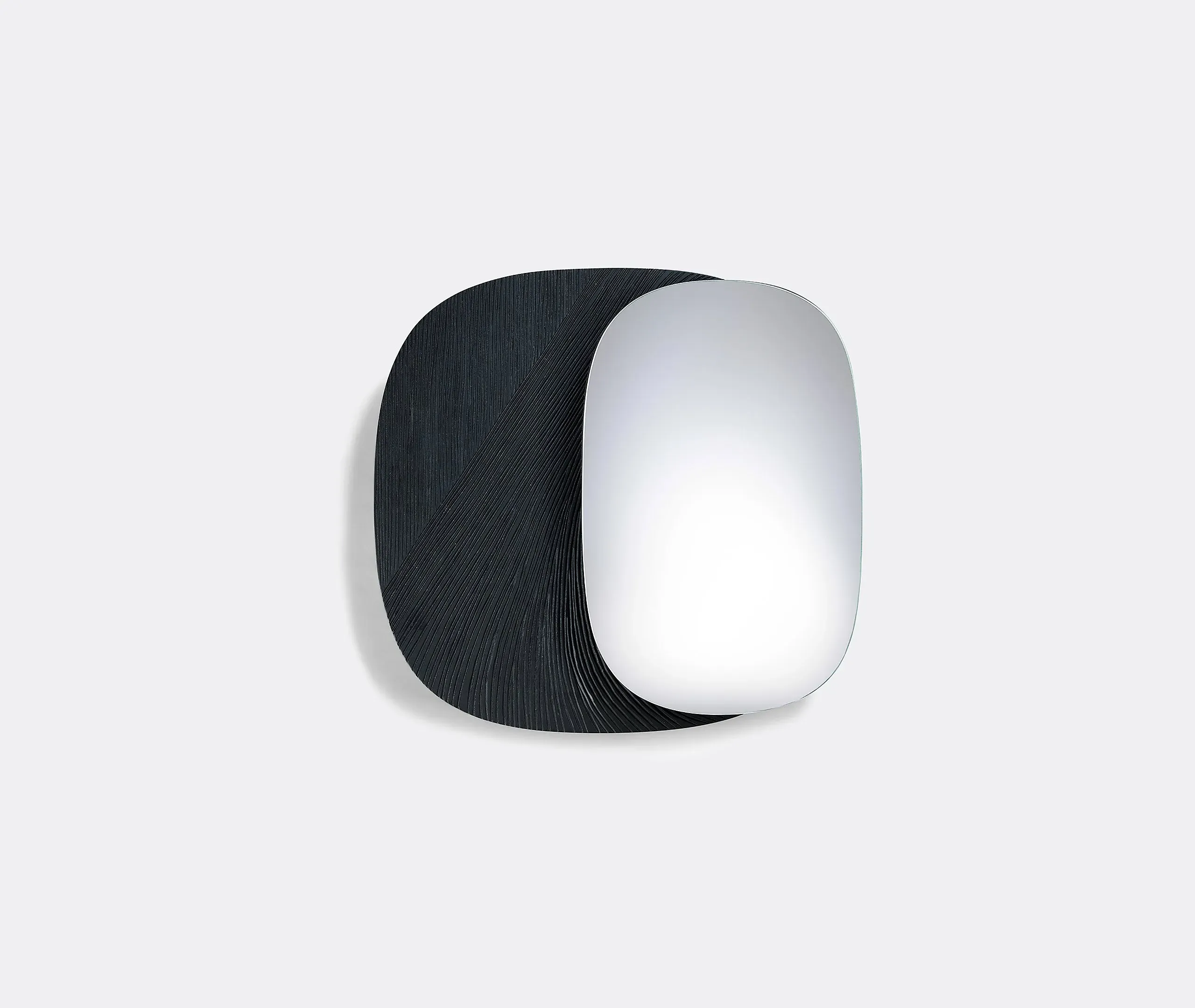 Small Wall Mirror Eclipse Design - Black, Maple image