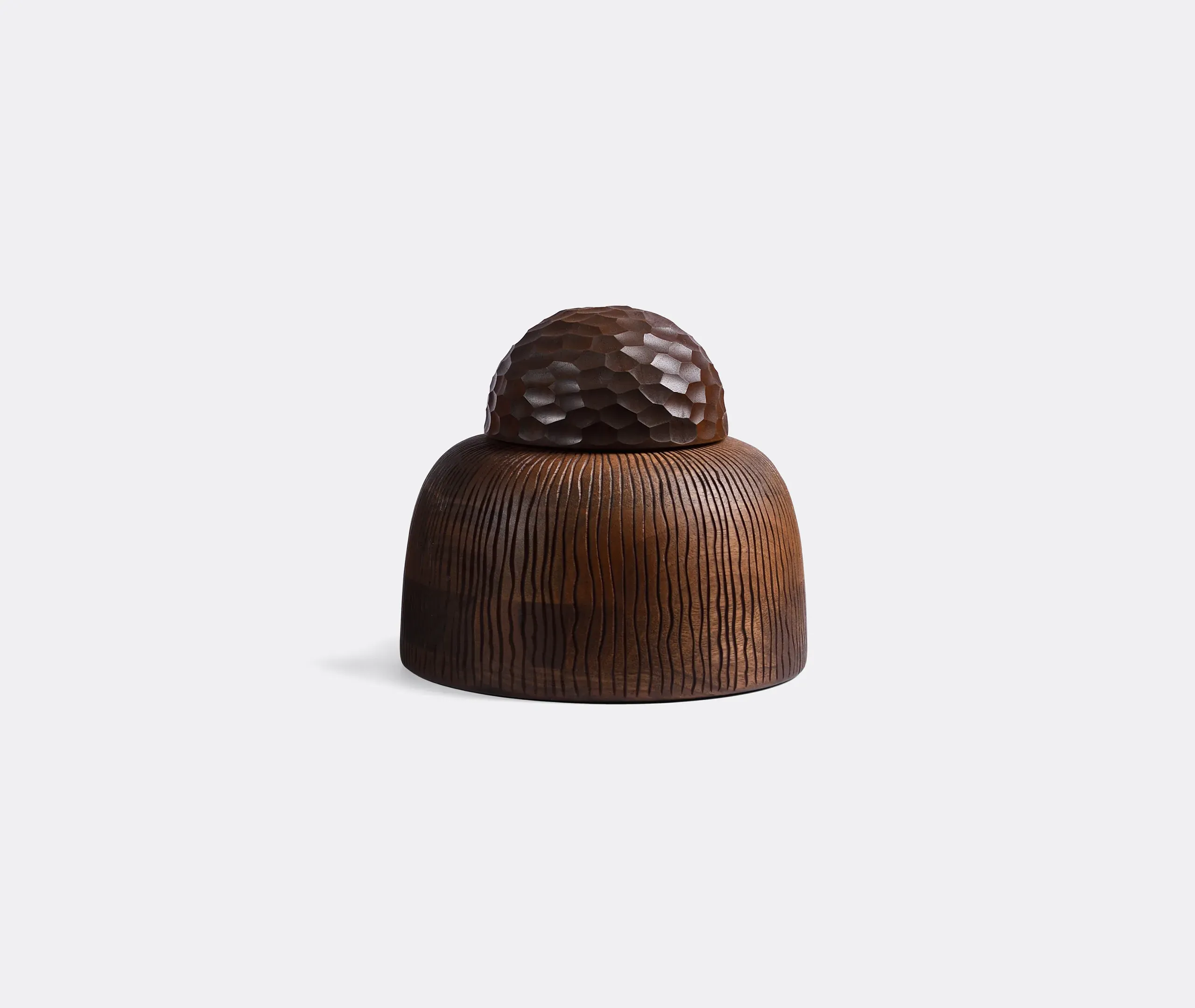 Stambol Medium Sculptural Container - Brown, Walnut product