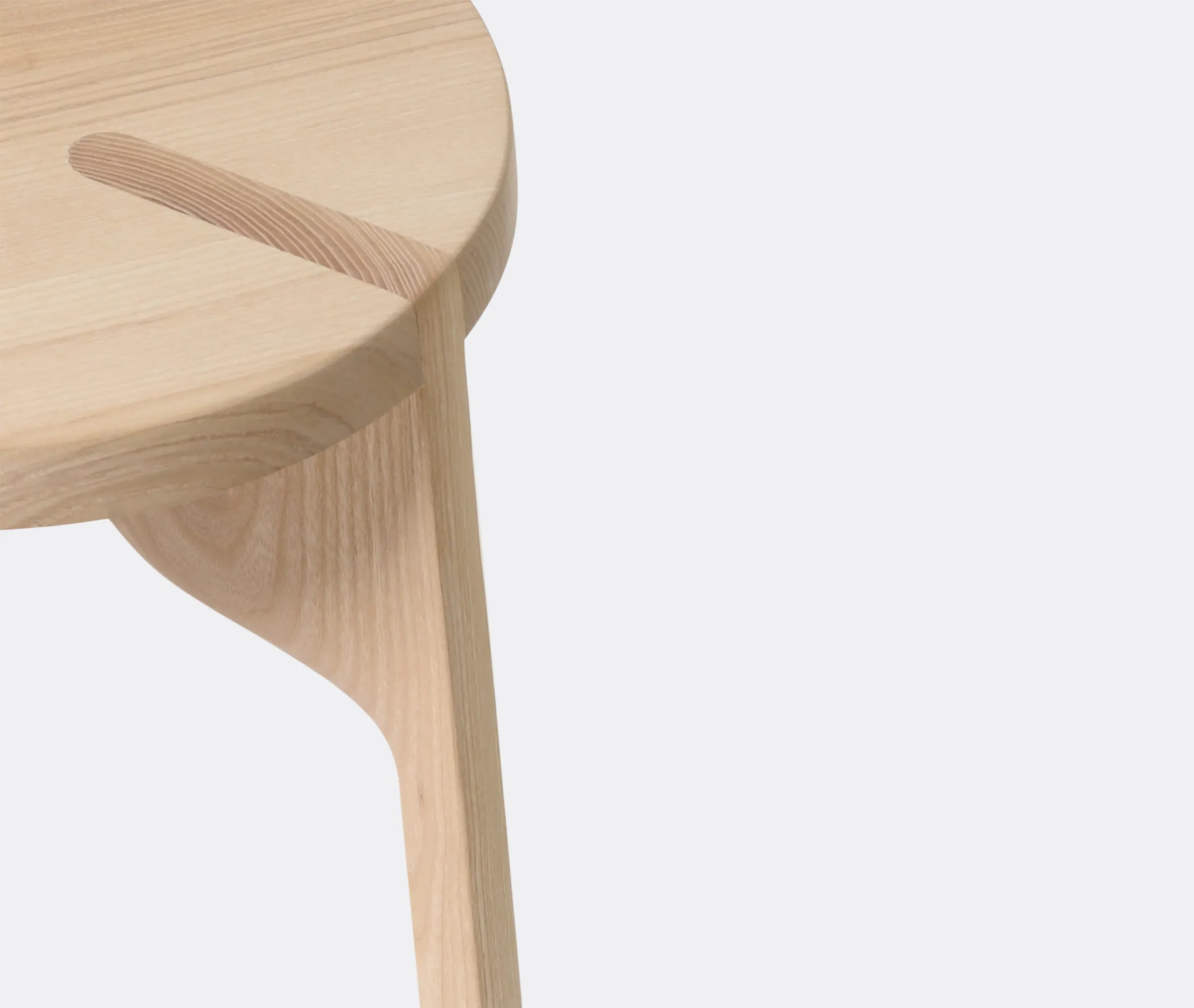 Tattoo Eyes 3-Legged Stool - Ash White Oil