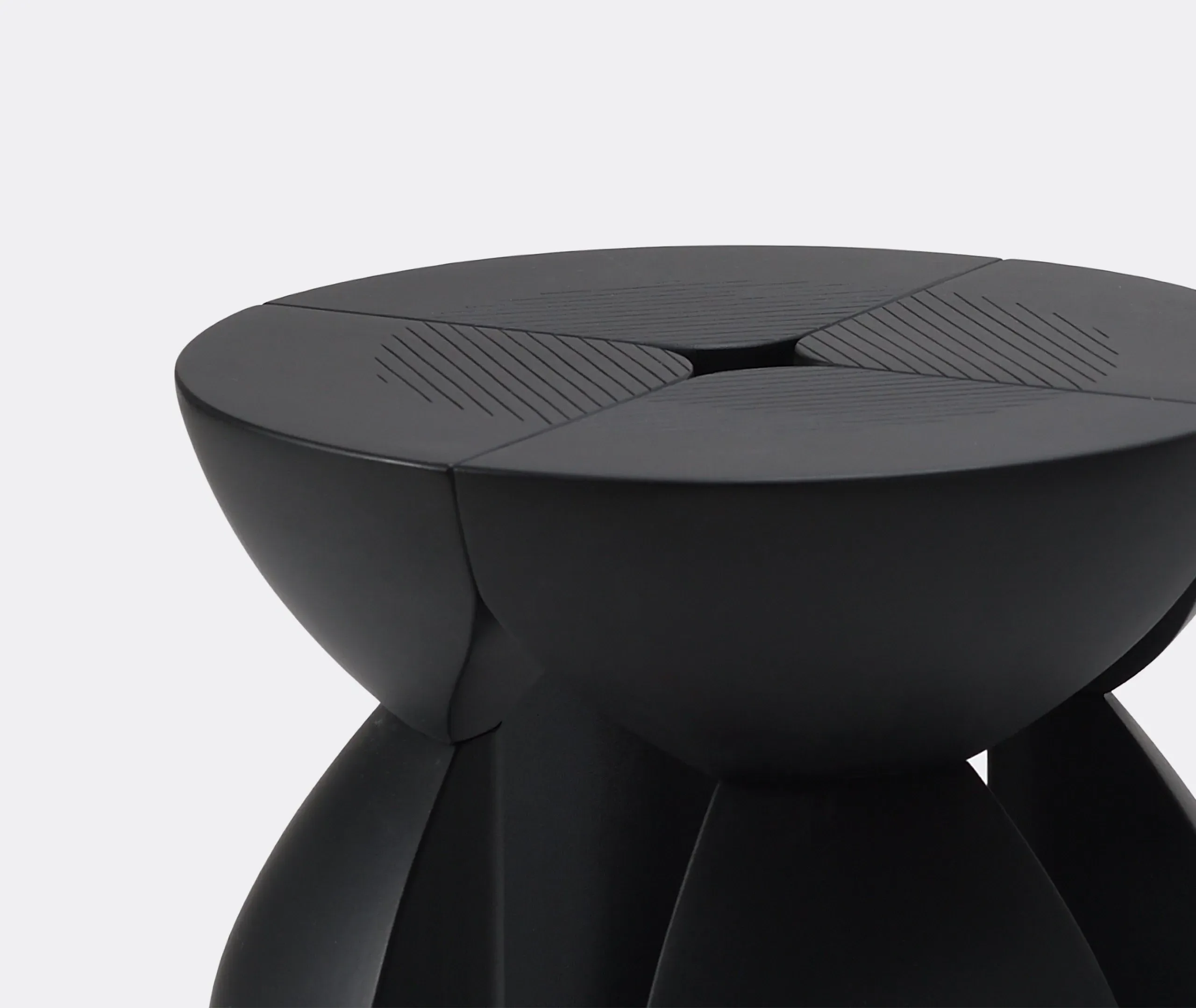 Unity Stool - Black, Maple Wood