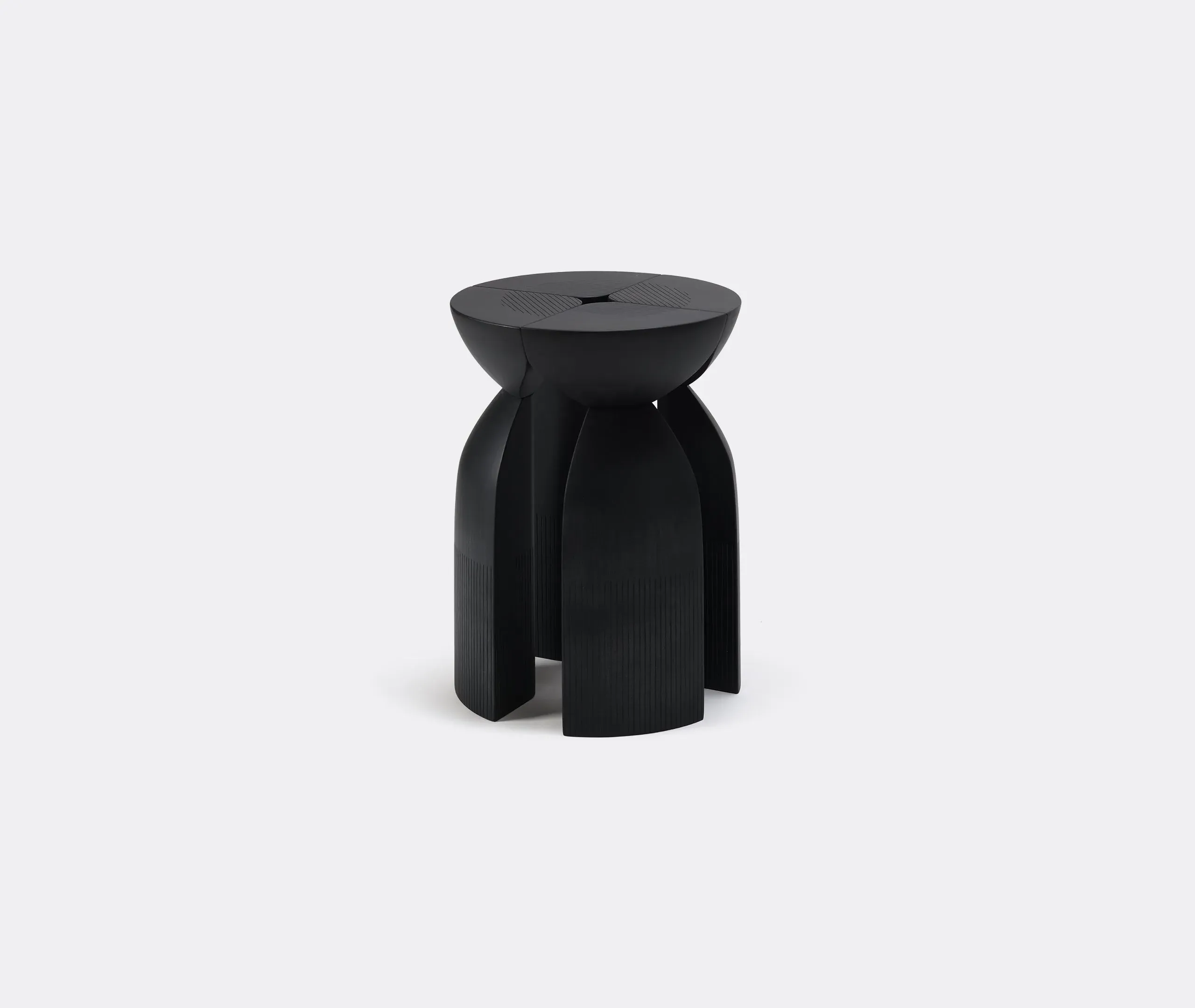 Unity Stool - Black, Maple Wood image