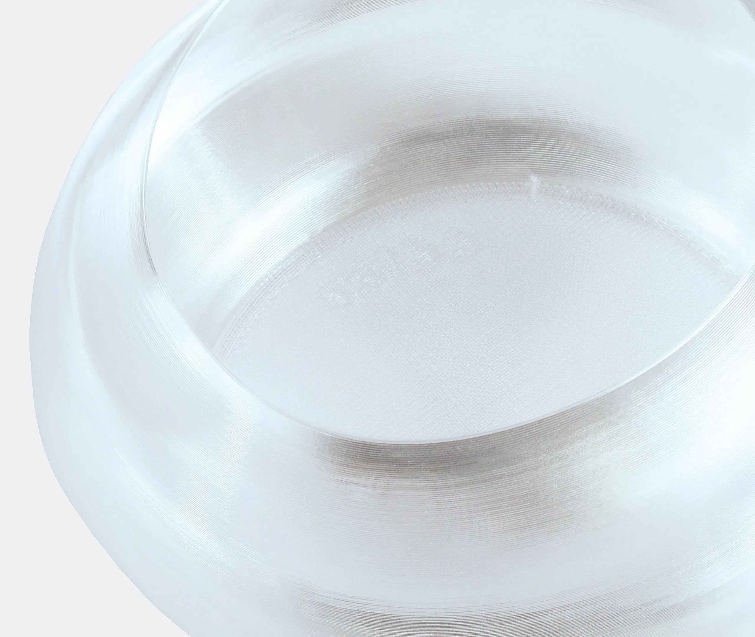 Coma Round Decorative Bowl - Clear alternate view