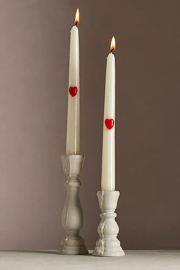 Icon Taper Candles Set of 2 - Heart product