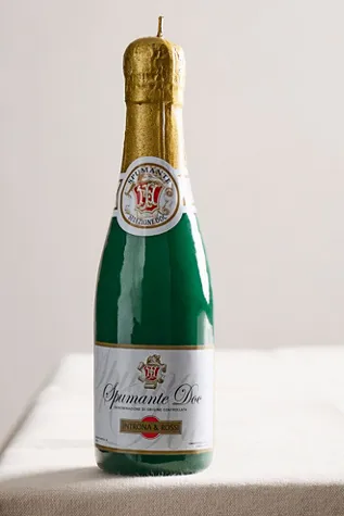 Mini Champagne Bottle Candle - Paraffin Wax alternate view