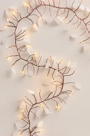 Leaf Cluster String Lights - White alternate view