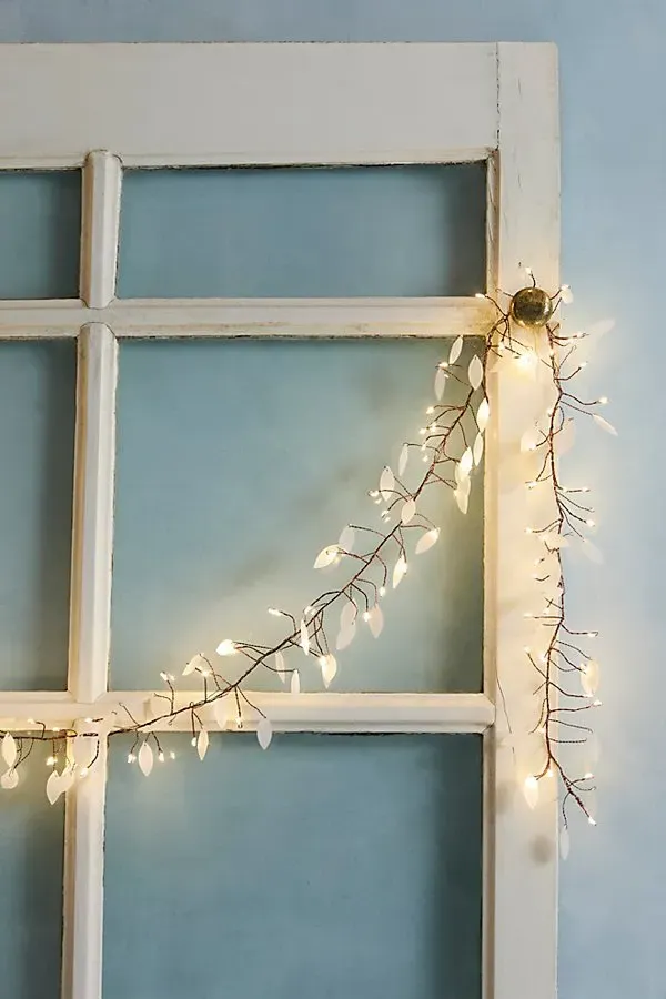 Leaf Cluster String Lights - White product