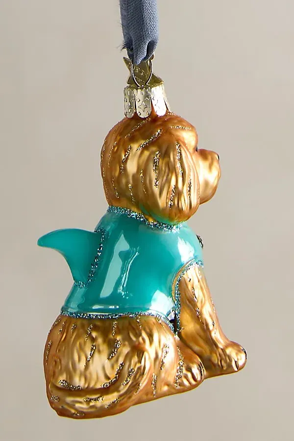 Shark Pup Christmas Tree Ornament - Golden by Free People, image 2