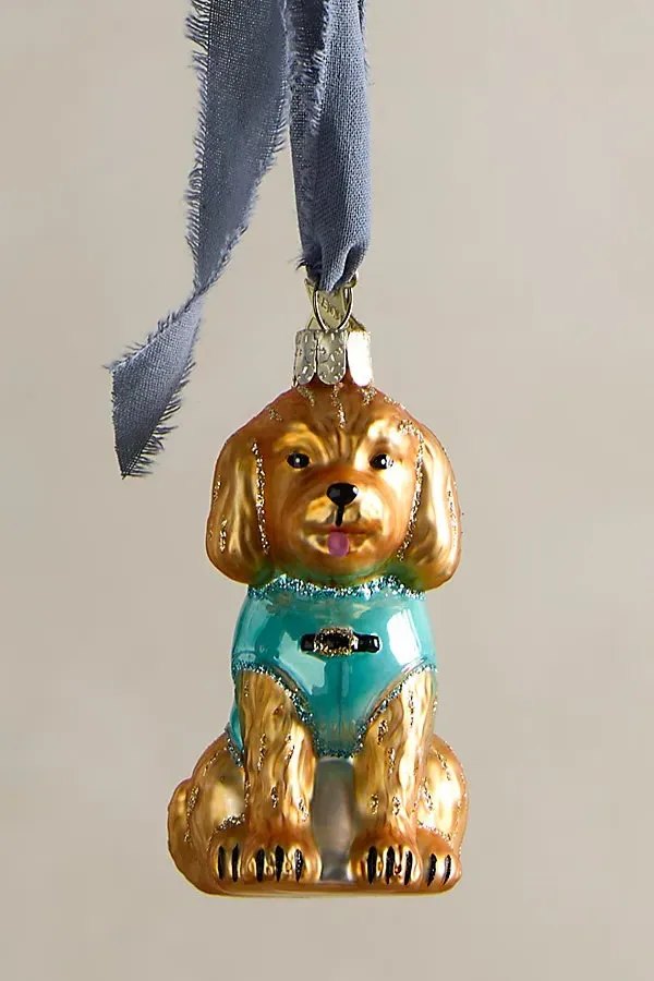 Shark Pup Christmas Tree Ornament - Golden by Free People