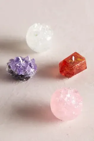 Mini Crystal Candle Set - Gel Wax alternate view