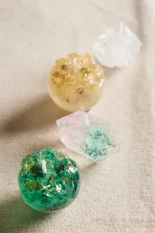 Mini Crystal Candle Set - Gel Wax alternate view