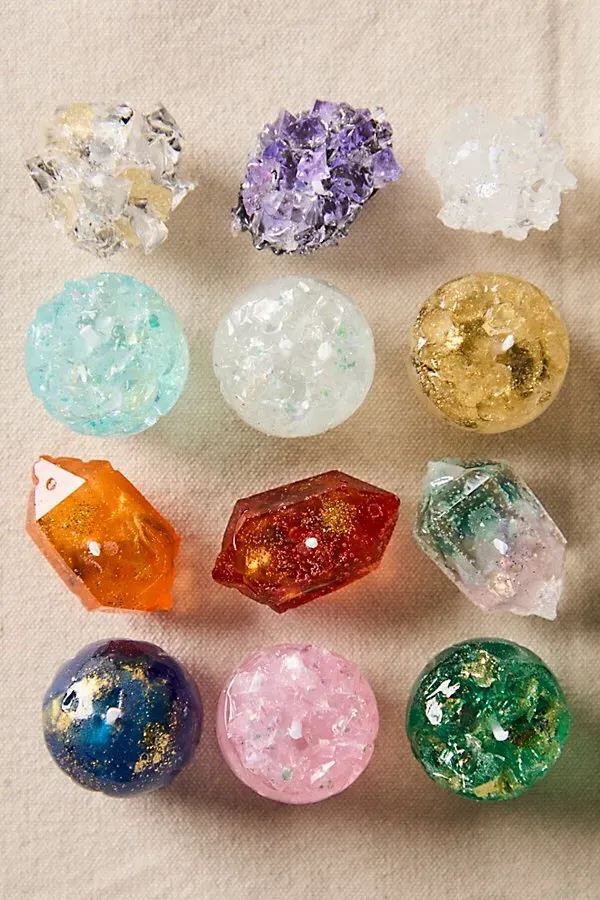 Mini Crystal Candle Set - Gel Wax product