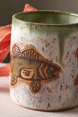 Tori King Fish Mug - Speckled Stoneware alternate view