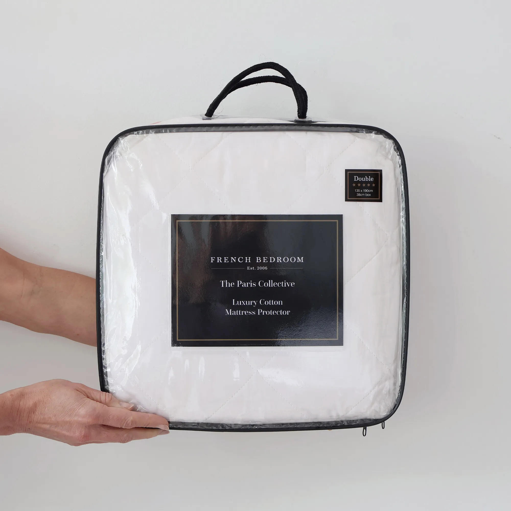 Paris Collective Double Mattress Protector - Cotton product