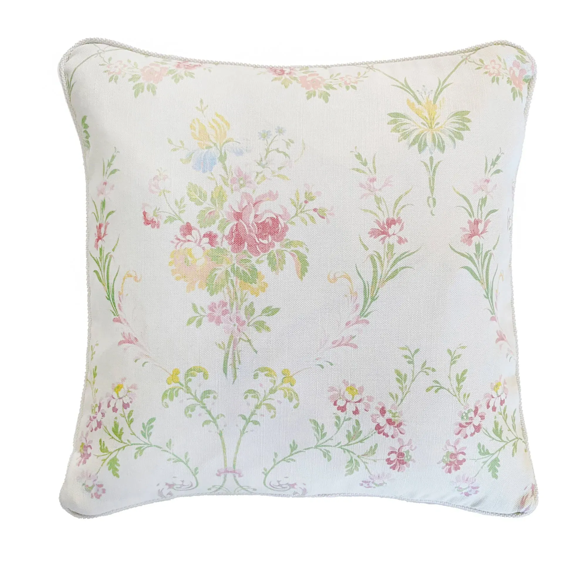 Windsor Garden Square Cushion - Pink, Cotton Linen product