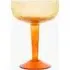 Ambra Recycled Coupe Glass - Orange