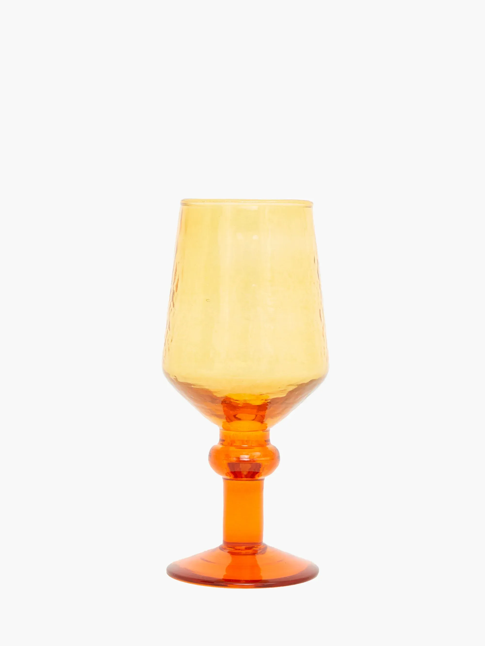 Ambra Recycled Wine Glass - Orange image