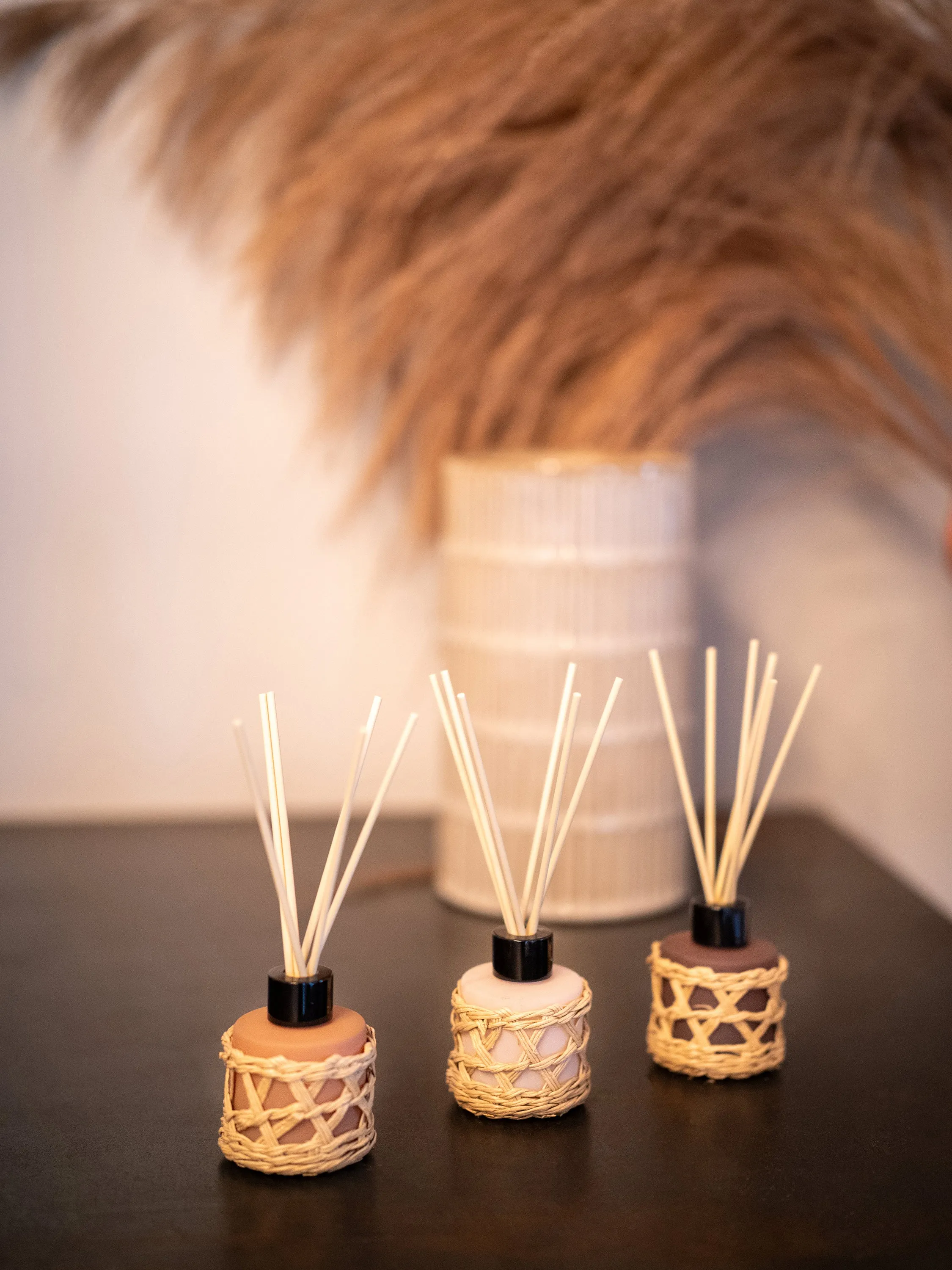 Artisan Reed Diffuser Set of 3 - Natural, Rattan