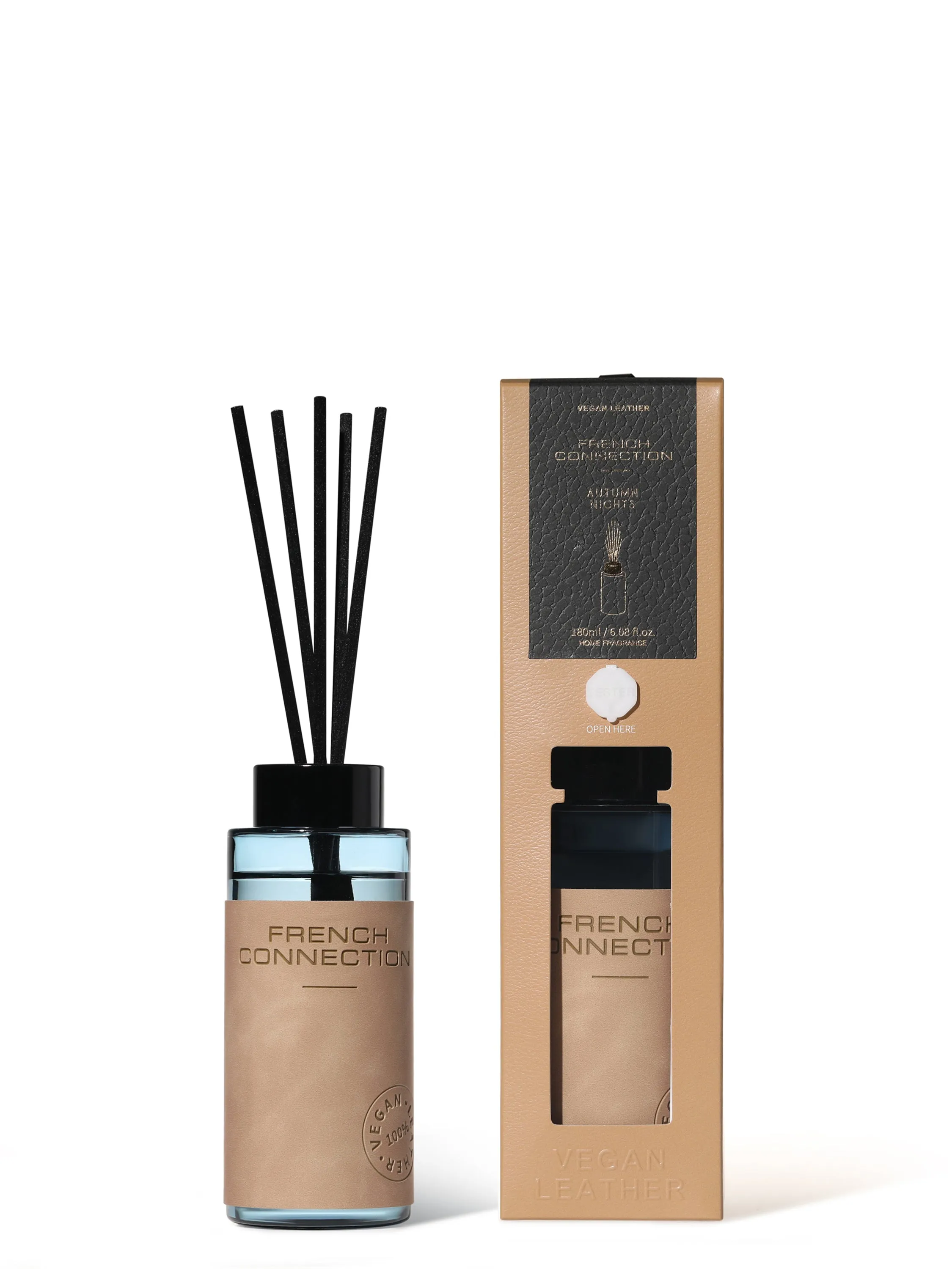Autumn Night Vegan Leather Reed Diffuser - Brown product
