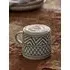Aztec Pattern Mug - Cream, Stoneware